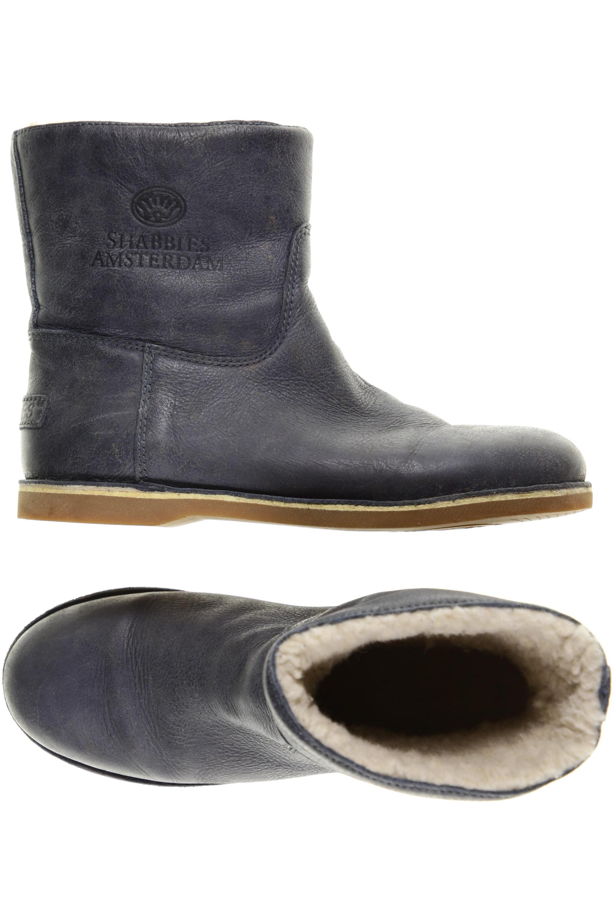 

Shabbies Amsterdam Damen Stiefelette, blau, Gr. 37