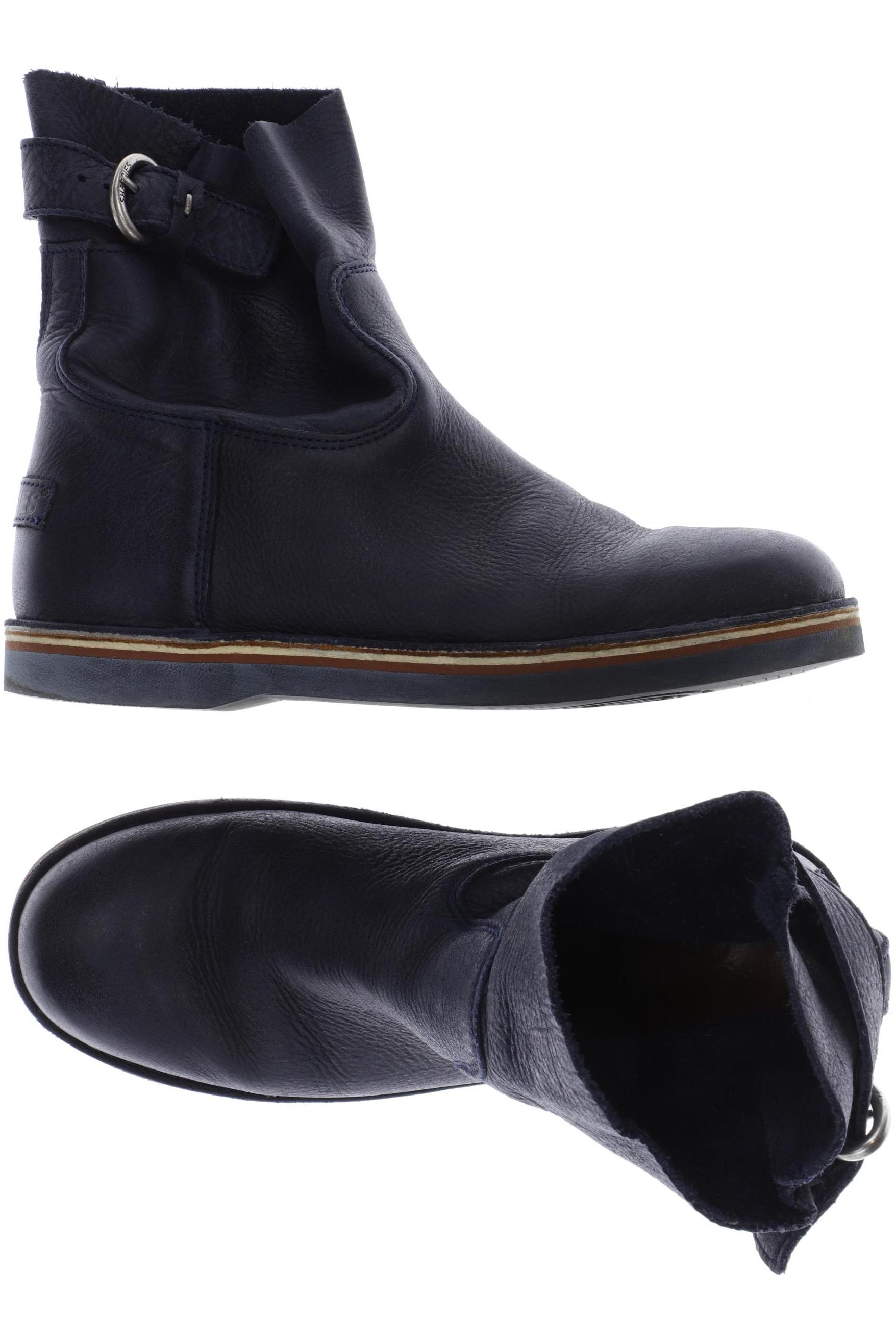 

Shabbies Amsterdam Damen Stiefelette, blau, Gr. 39