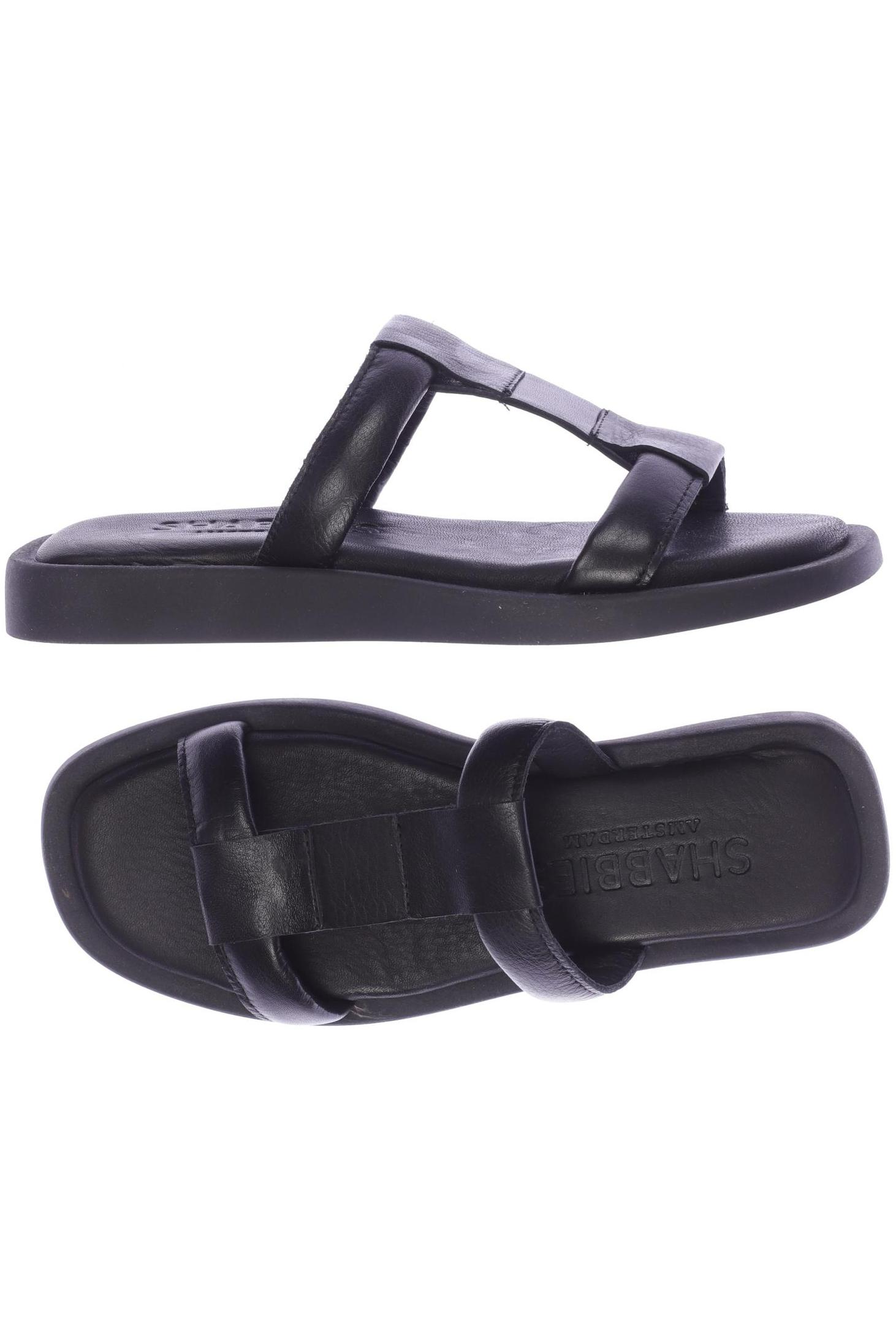 

Shabbies Amsterdam Damen Sandale, schwarz