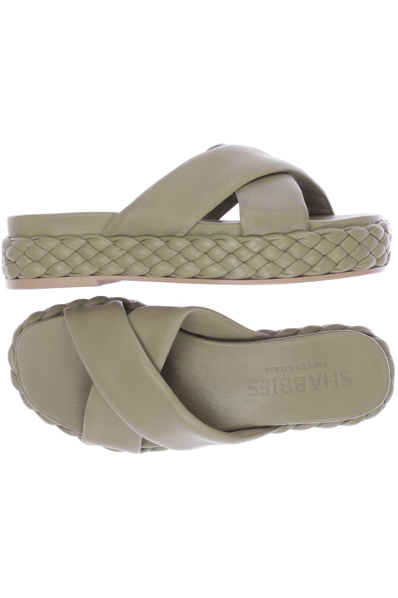 

Shabbies Amsterdam Damen Sandale, grün, Gr. 37