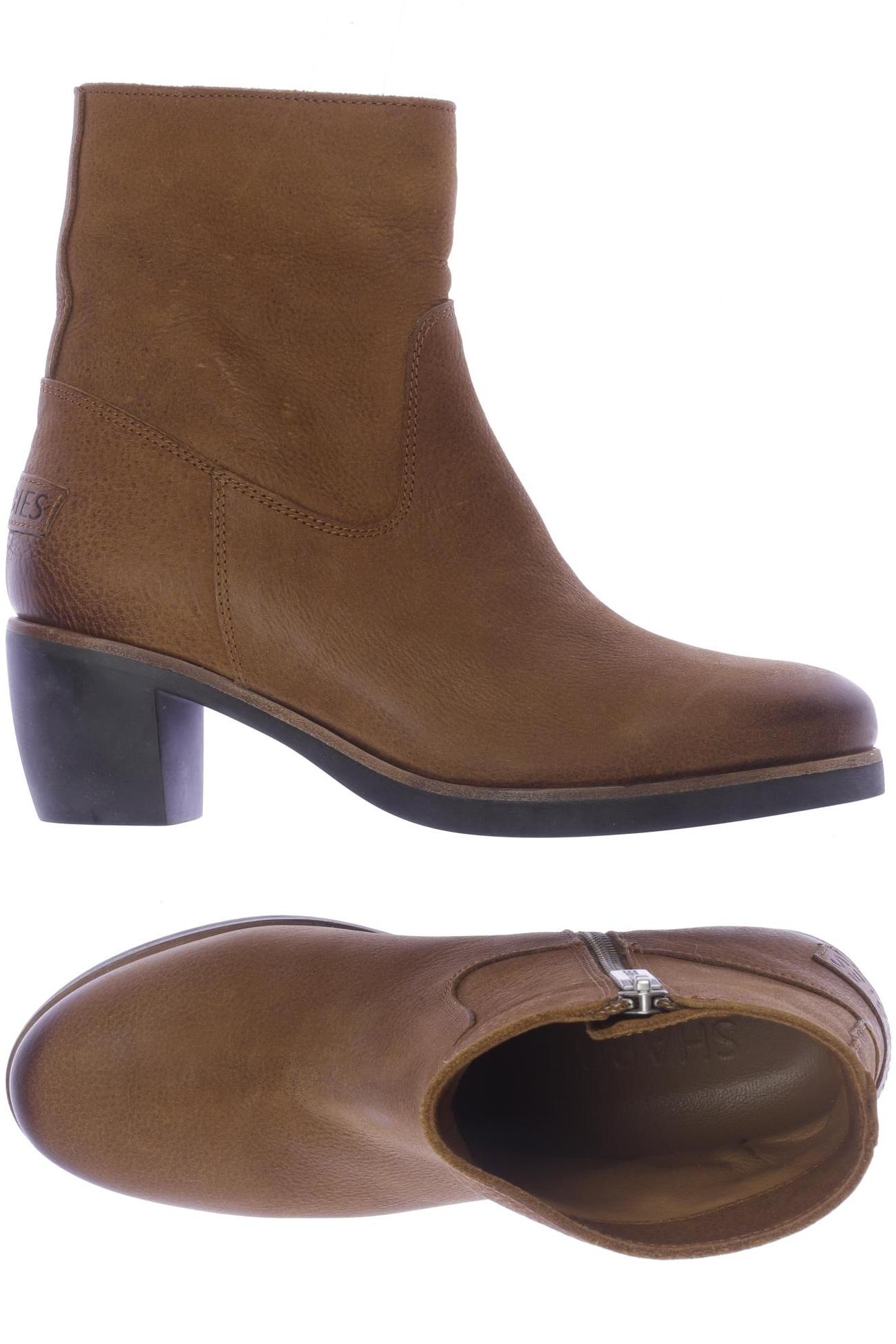 

Shabbies Amsterdam Damen Stiefelette, orange, Gr. 36