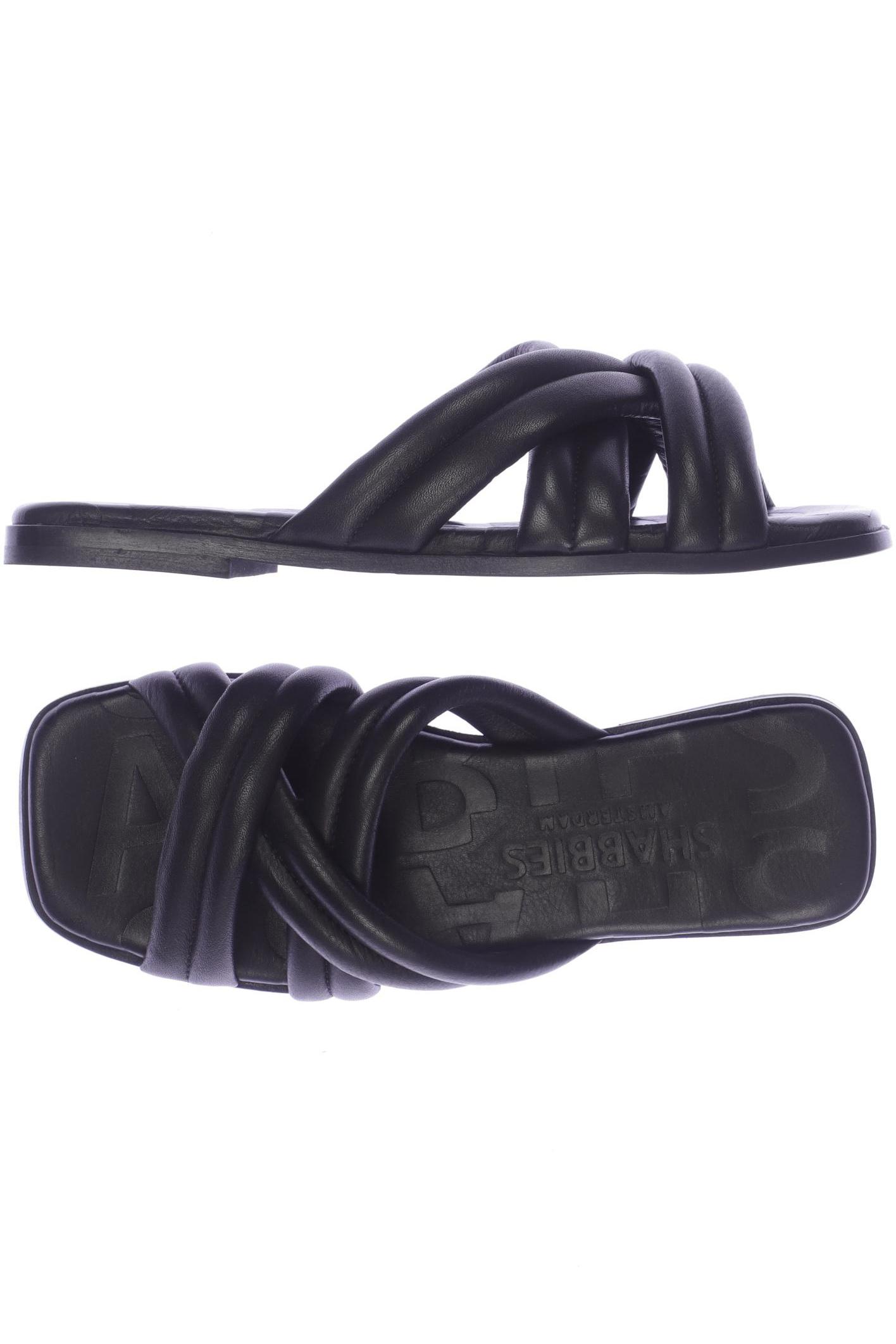 

Shabbies Amsterdam Damen Sandale, schwarz, Gr. 37