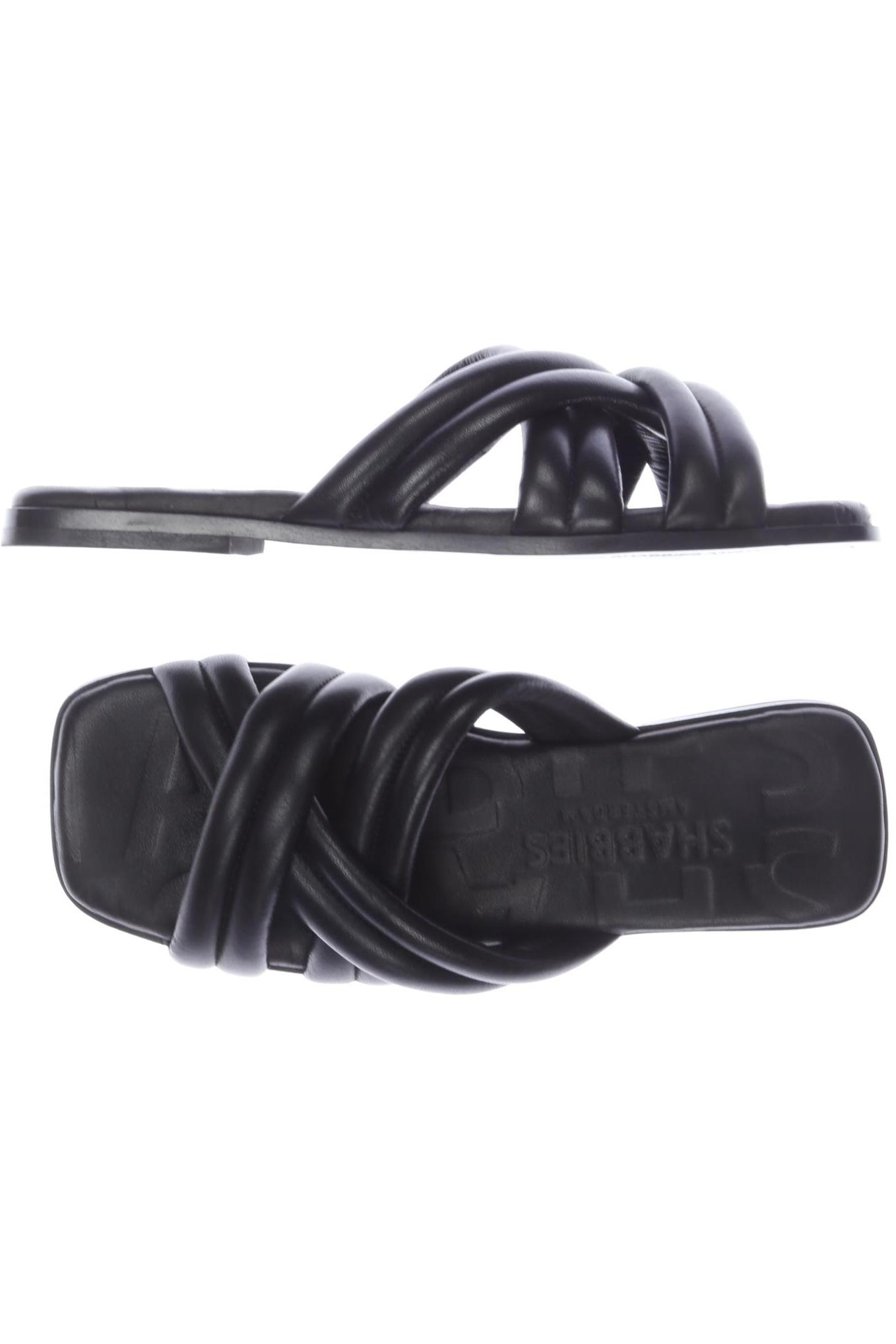 

Shabbies Amsterdam Damen Sandale, schwarz, Gr. 38