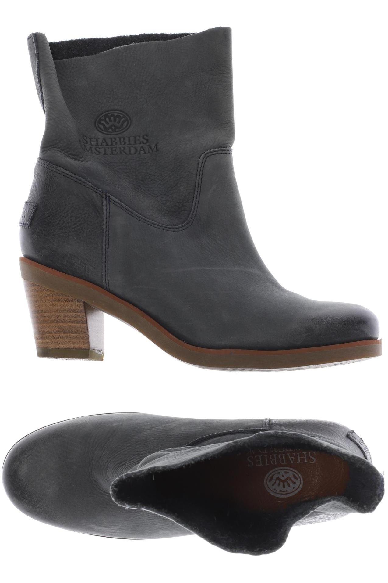 

Shabbies Amsterdam Damen Stiefelette, türkis, Gr. 38