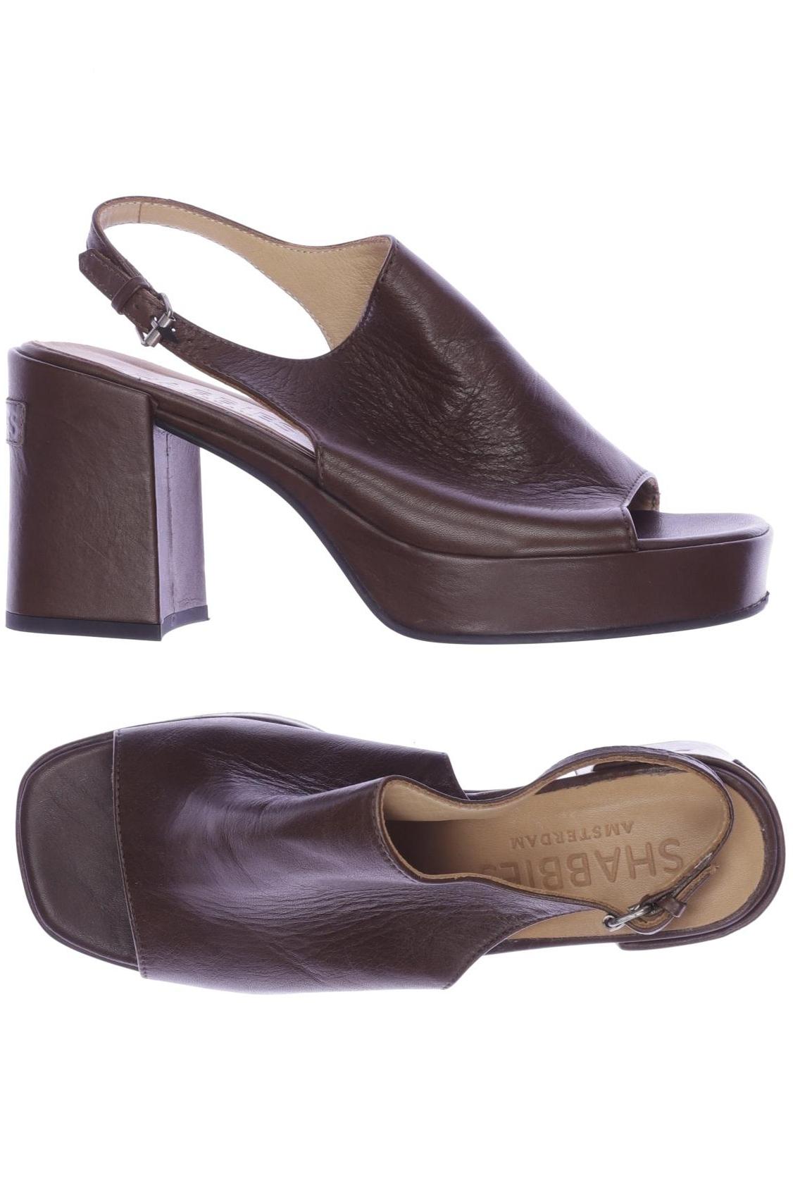 

Shabbies Amsterdam Damen Sandale, braun, Gr. 38