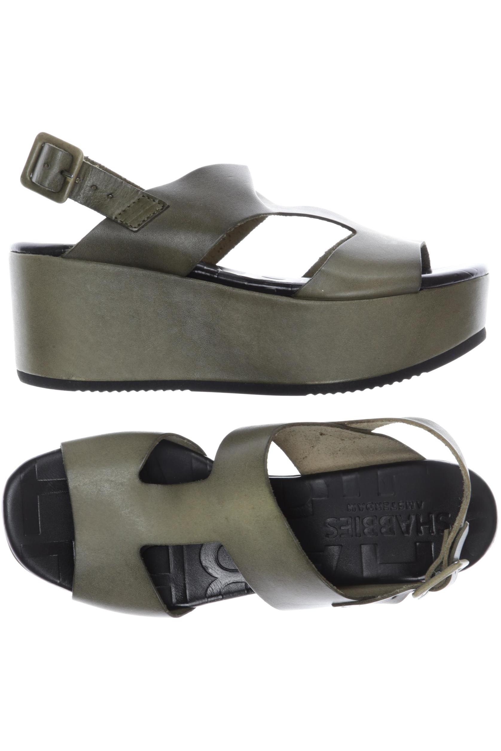 

Shabbies Amsterdam Damen Sandale, grün, Gr. 37