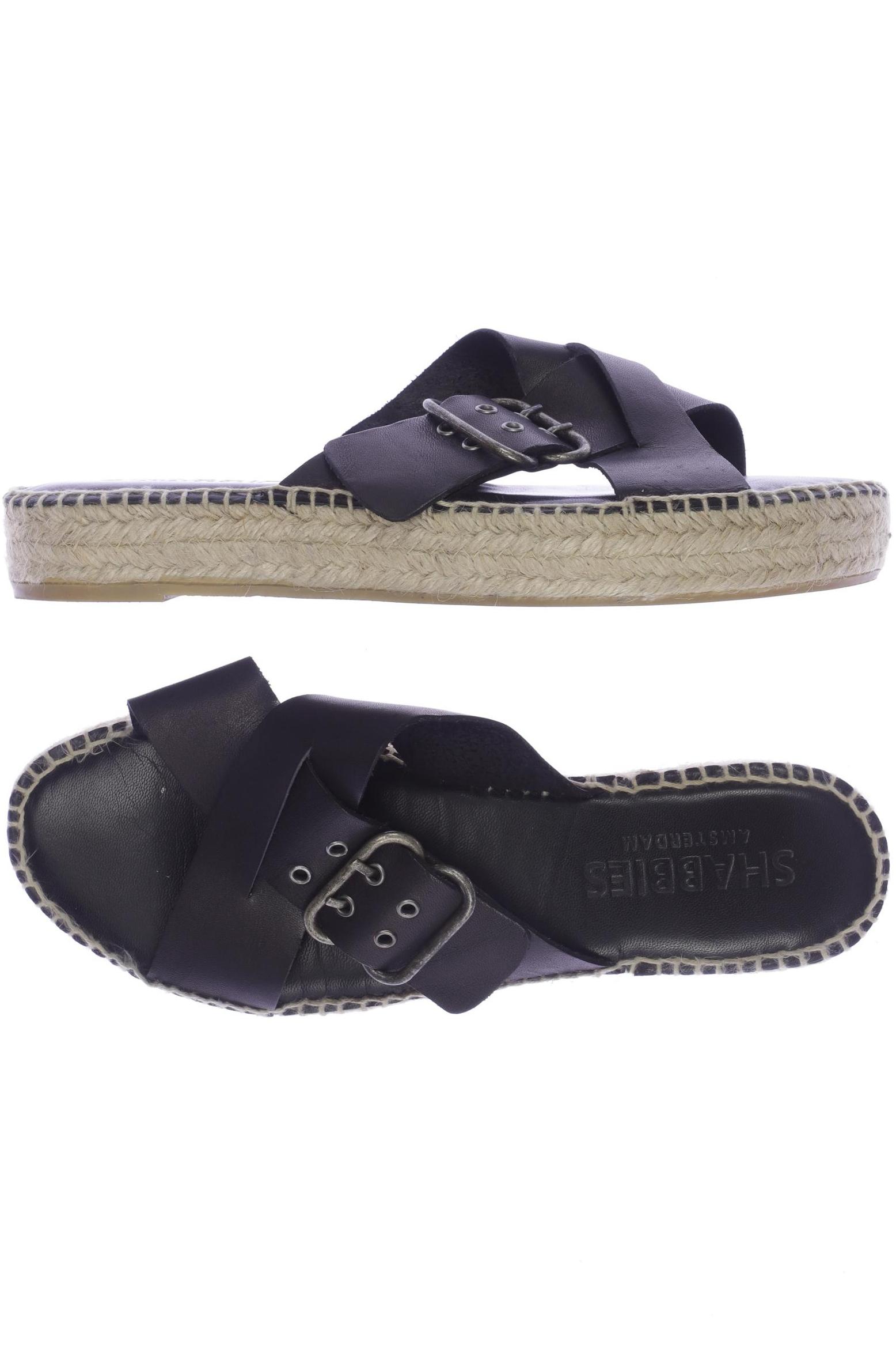 

Shabbies Amsterdam Damen Sandale, schwarz
