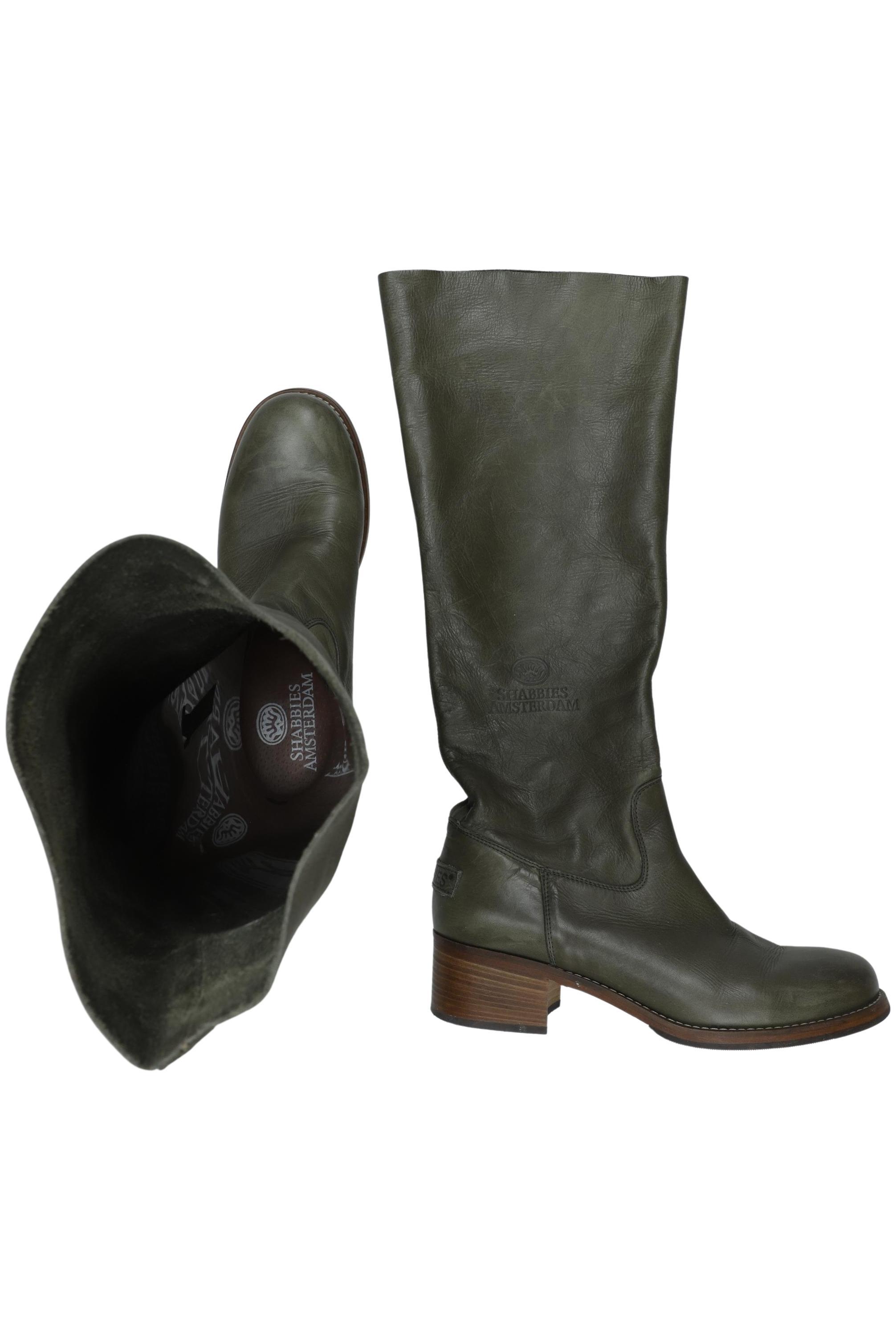 

Shabbies Amsterdam Damen Stiefel, grün, Gr. 41