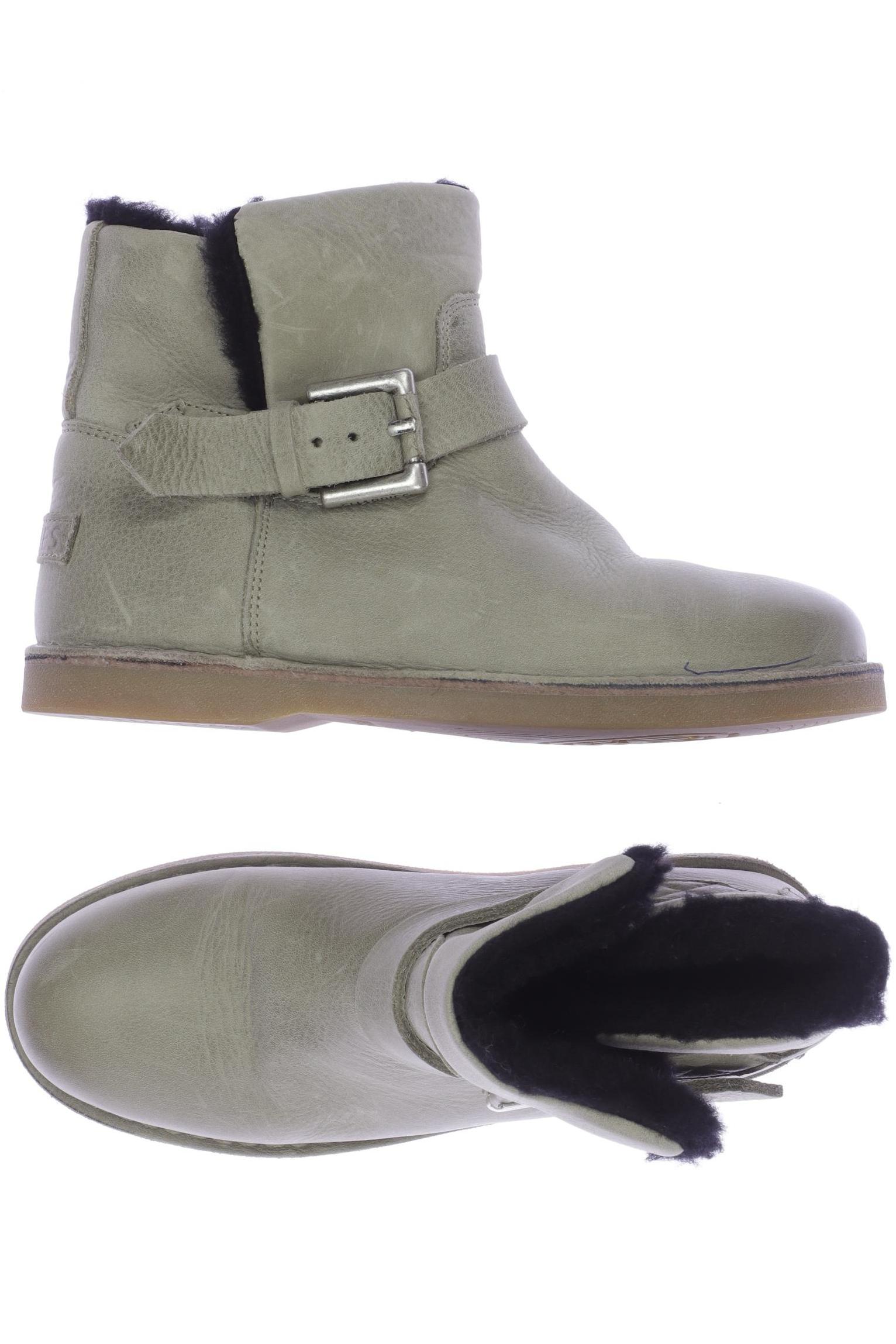 

Shabbies Amsterdam Damen Stiefelette, grün, Gr. 38