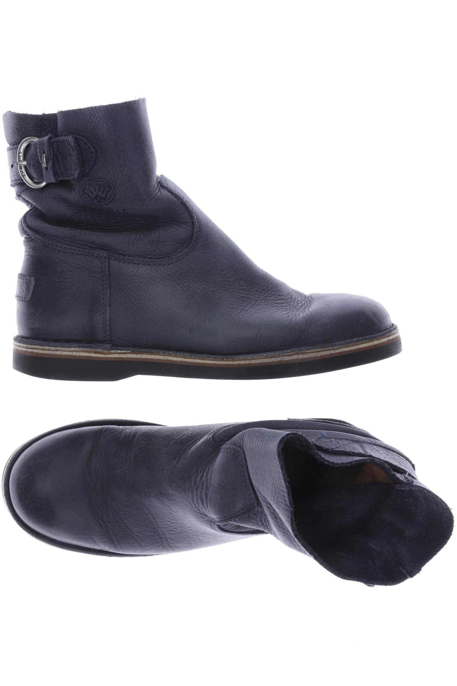 

Shabbies Amsterdam Damen Stiefelette, blau, Gr. 37