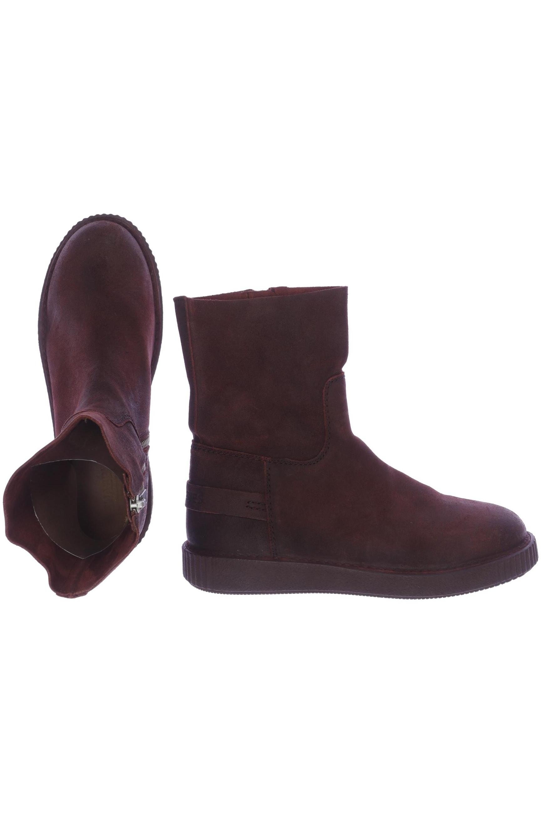 

Shabbies Amsterdam Damen Stiefelette, bordeaux, Gr. 41