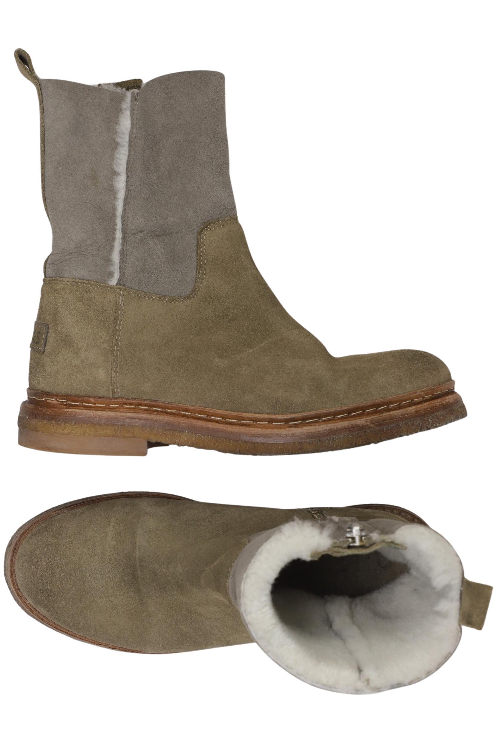 

Shabbies Amsterdam Damen Stiefelette, grün, Gr. 37