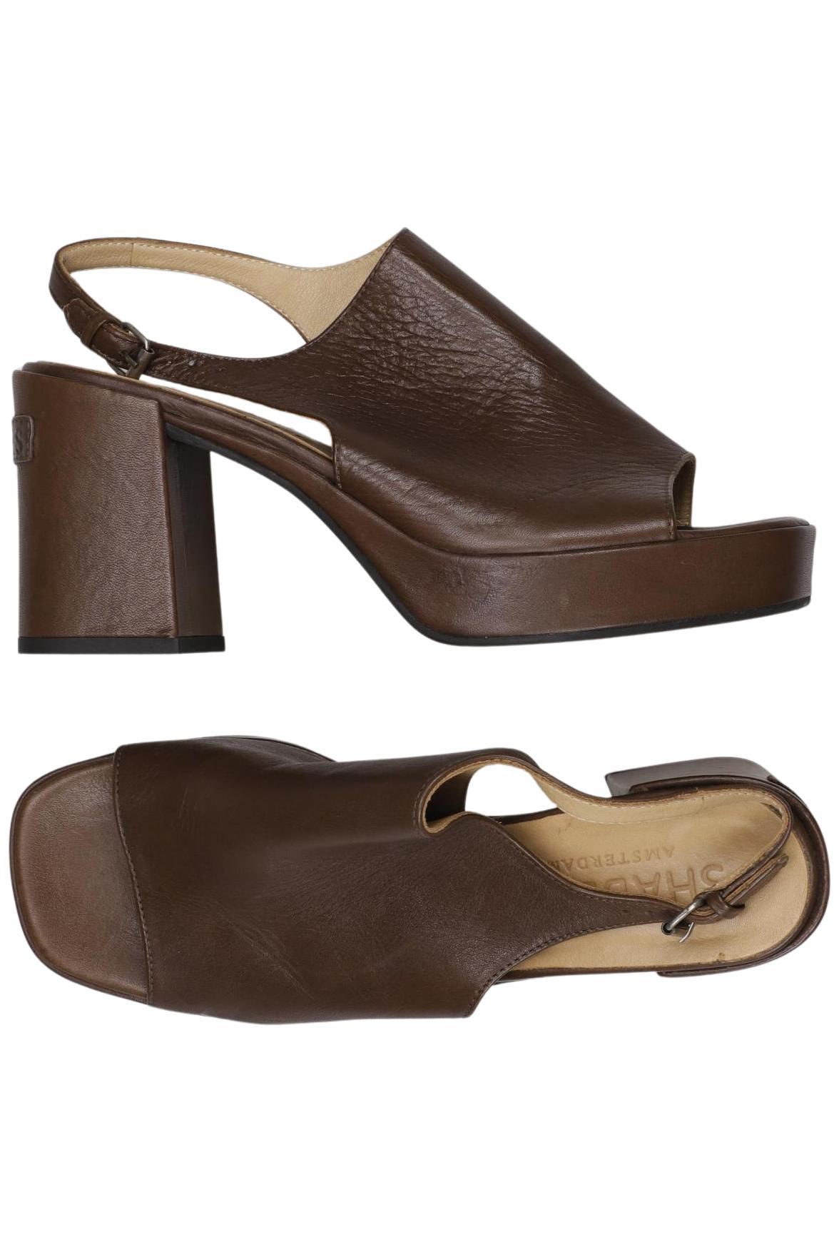 

Shabbies Amsterdam Damen Sandale, braun, Gr. 39