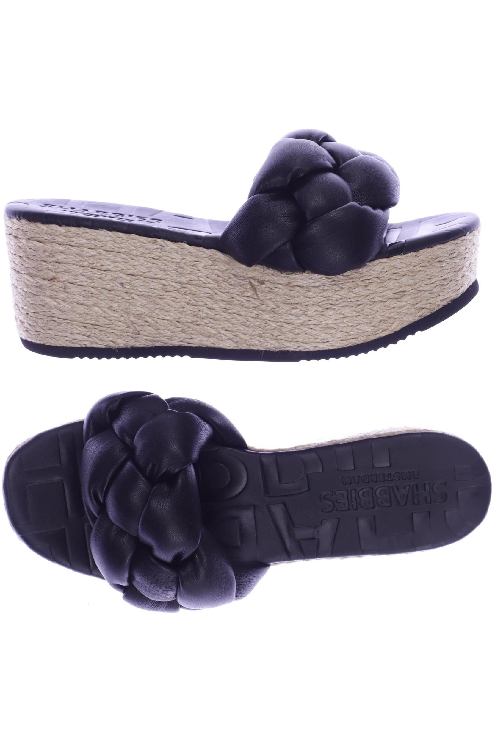 

Shabbies Amsterdam Damen Sandale, schwarz