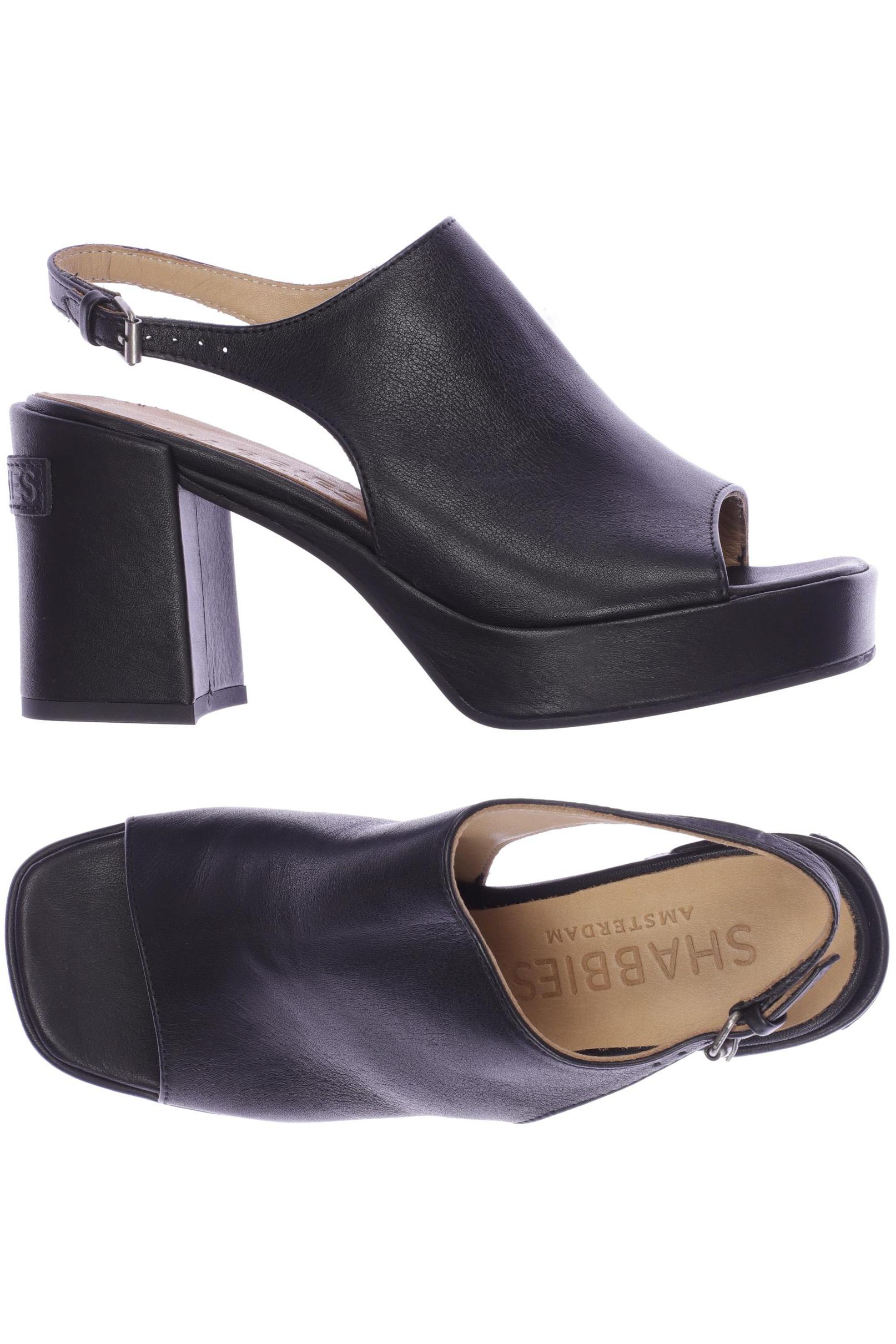 

Shabbies Amsterdam Damen Sandale, schwarz, Gr. 36