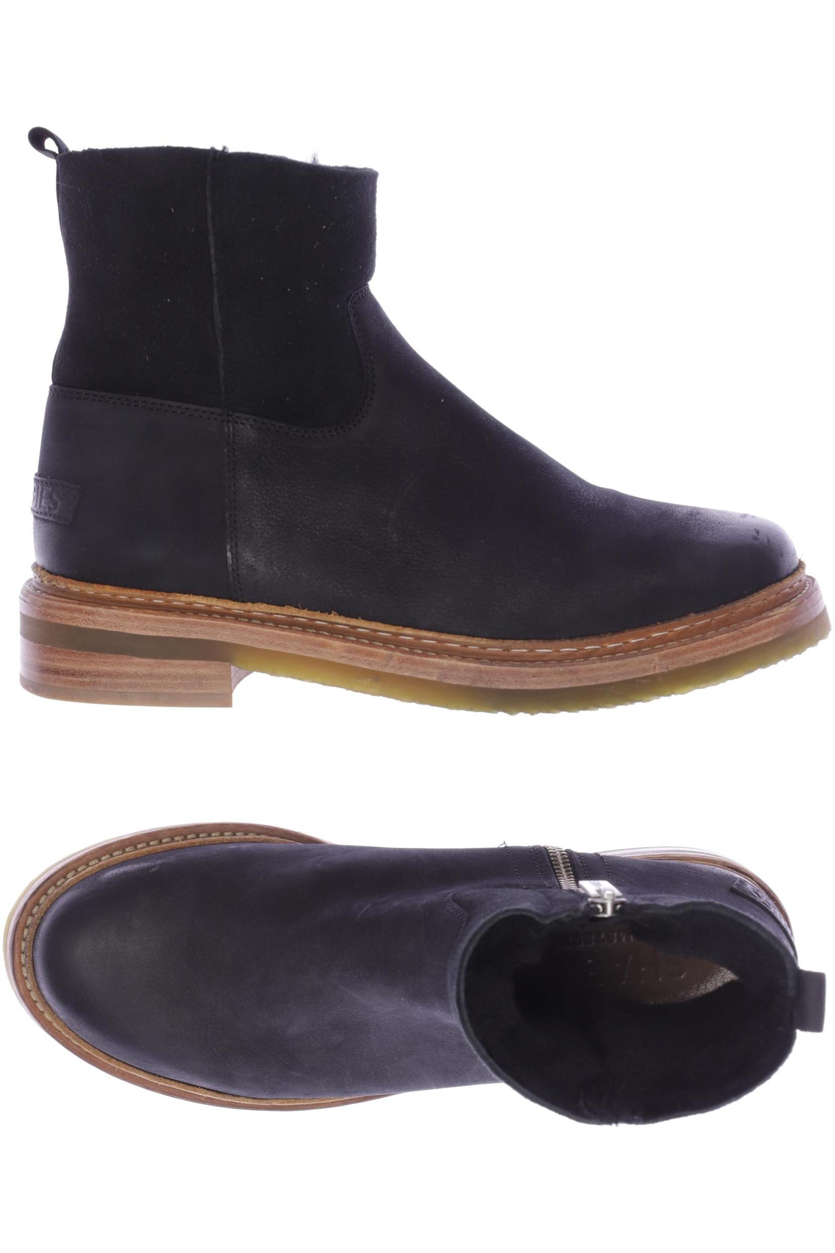 

Shabbies Amsterdam Damen Stiefelette, schwarz