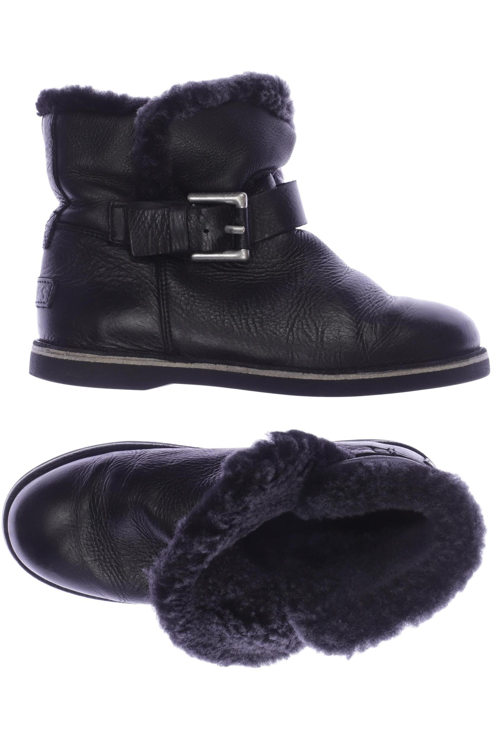 

Shabbies Amsterdam Damen Stiefelette, schwarz
