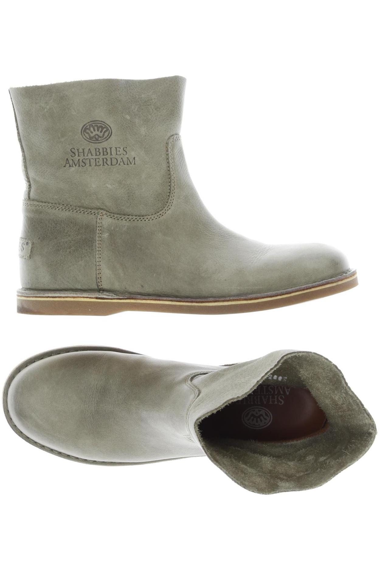

Shabbies Amsterdam Damen Stiefelette, grün, Gr. 40