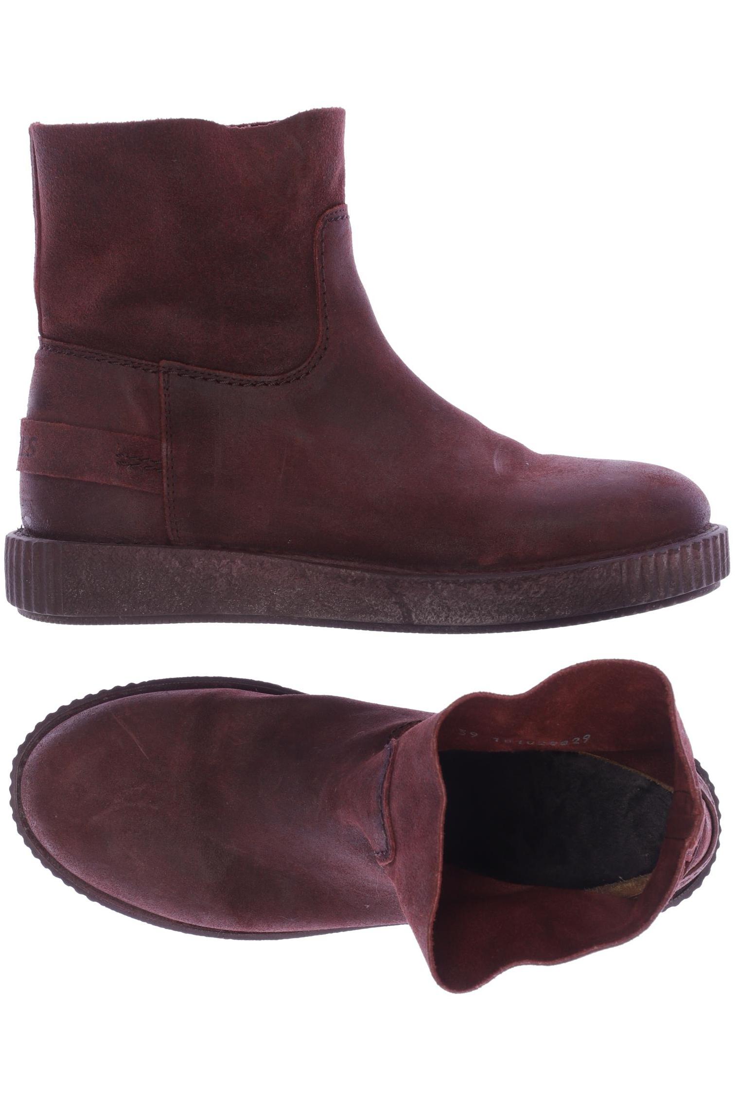 

Shabbies Amsterdam Damen Stiefelette, bordeaux, Gr. 39