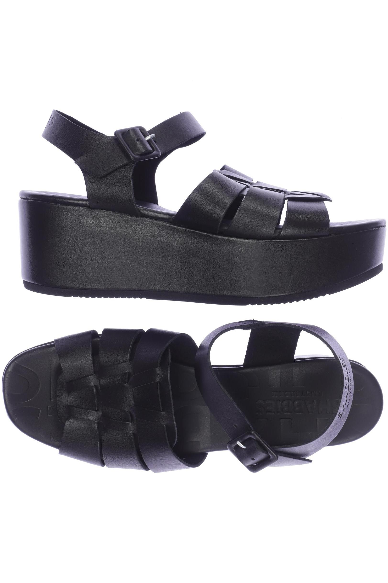 

Shabbies Amsterdam Damen Sandale, schwarz, Gr. 42