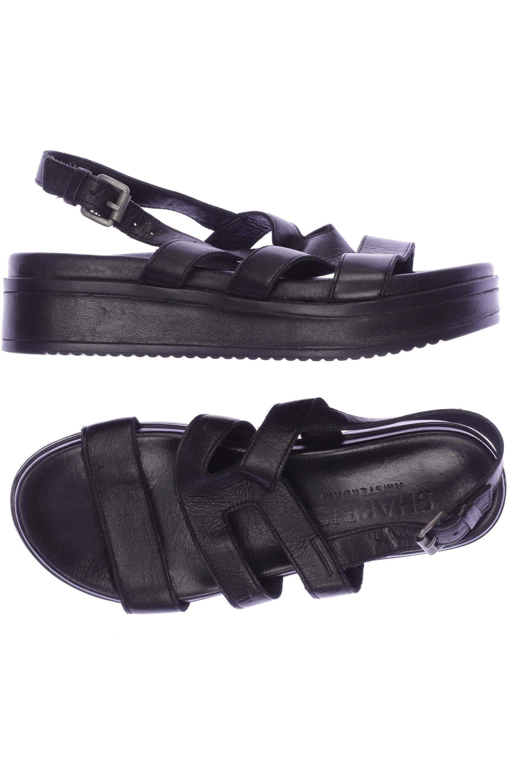 

Shabbies Amsterdam Damen Sandale, schwarz, Gr. 37
