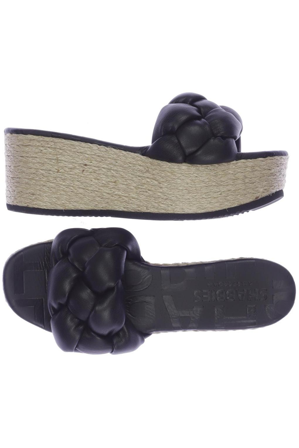 

Shabbies Amsterdam Damen Sandale, schwarz, Gr. 37