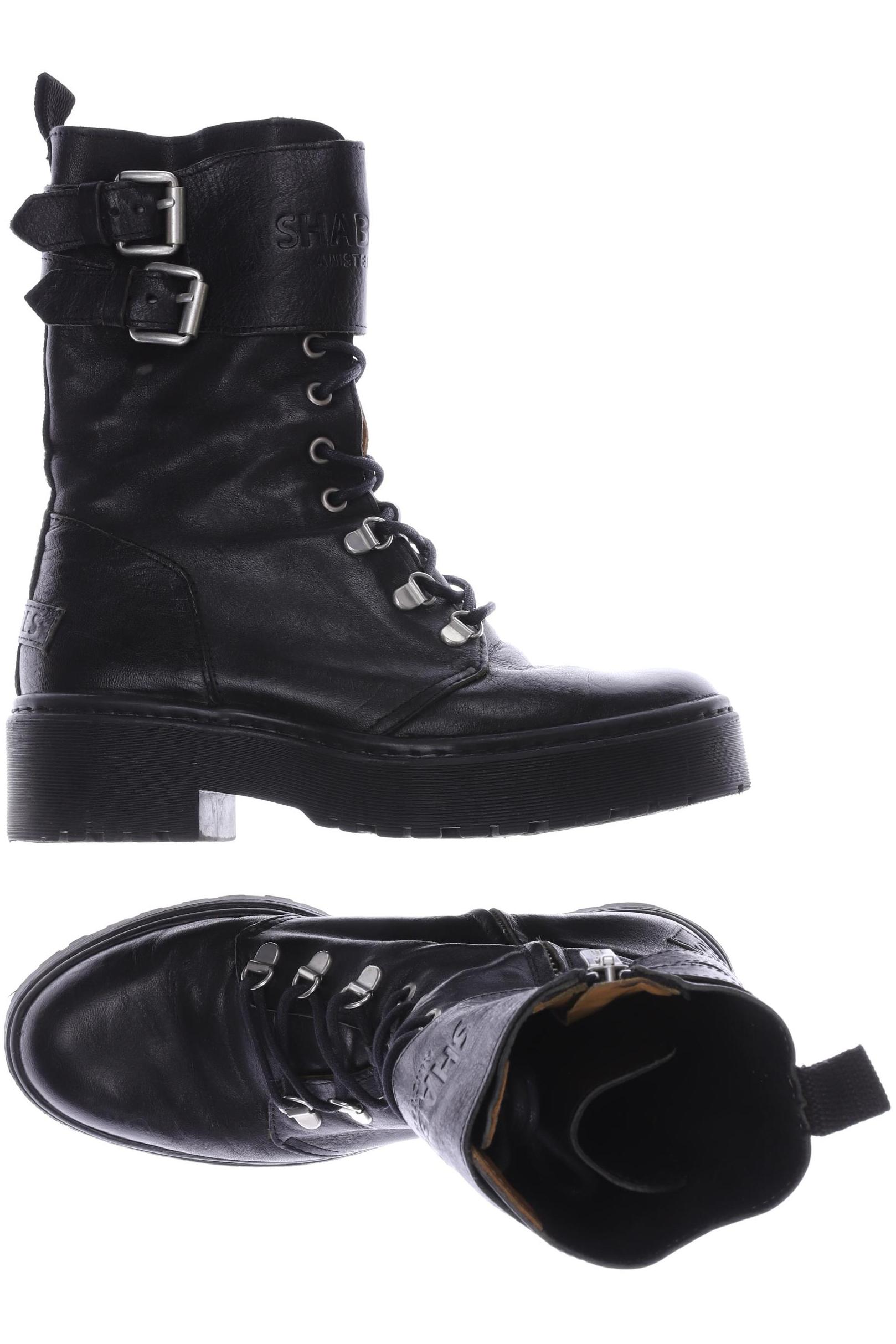 

Shabbies Amsterdam Damen Stiefelette, schwarz