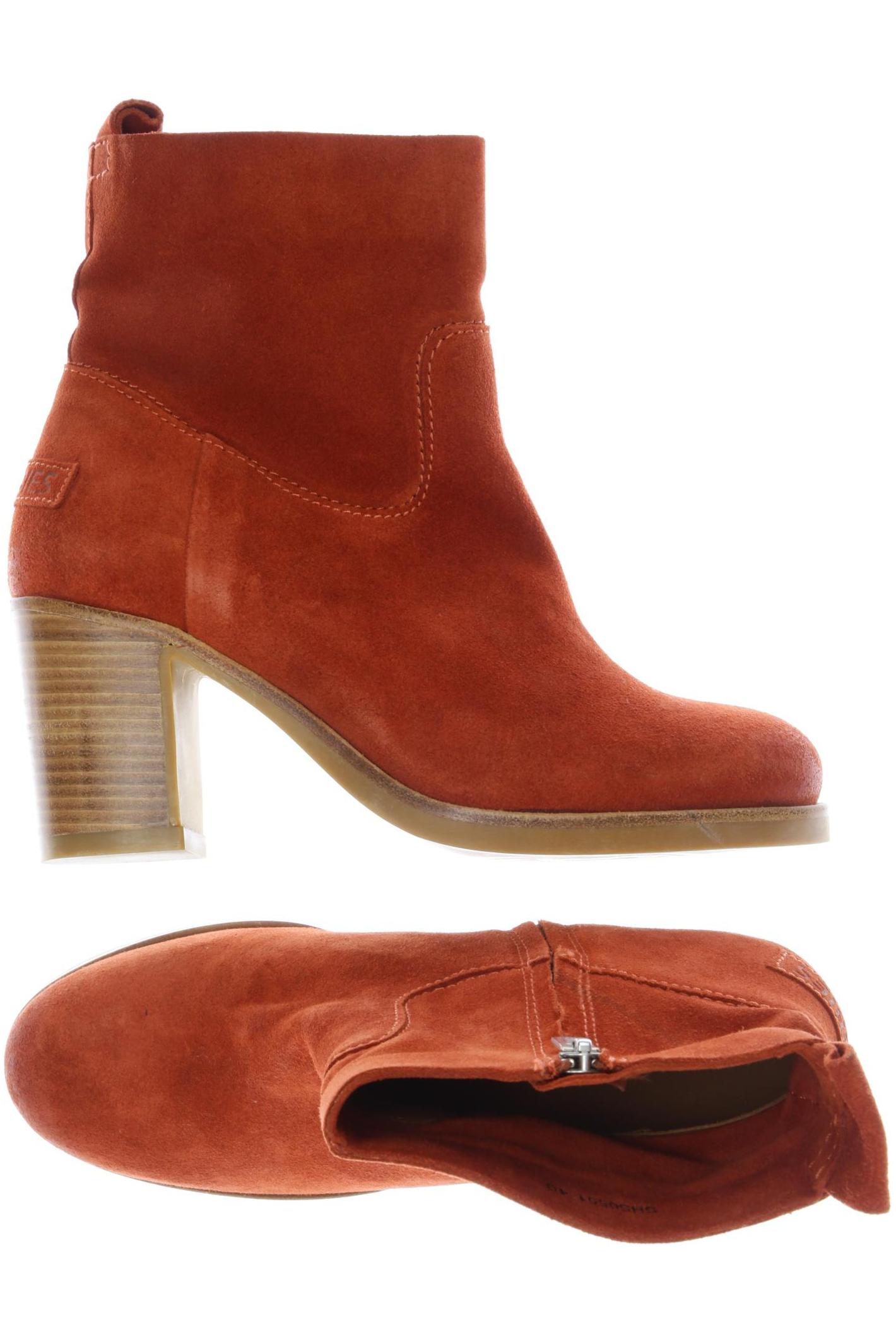 

Shabbies Amsterdam Damen Stiefelette, orange, Gr. 40