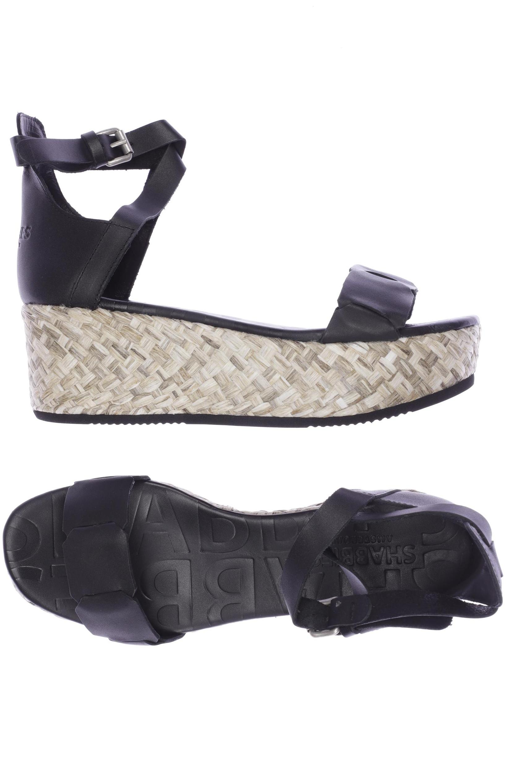 

Shabbies Amsterdam Damen Sandale, schwarz