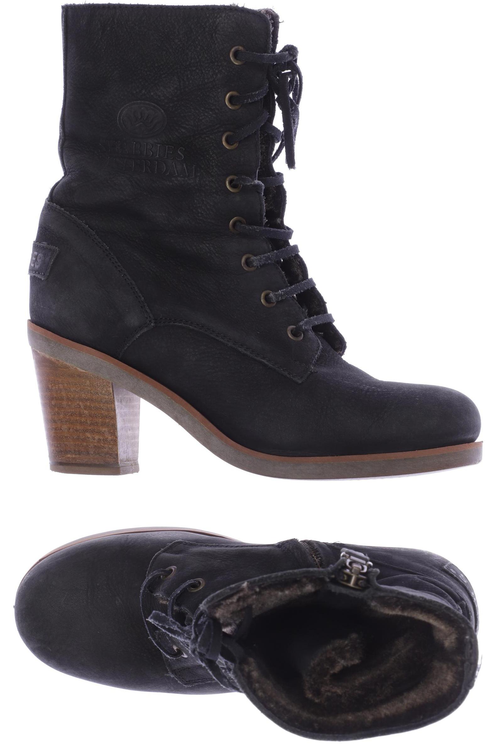 

Shabbies Amsterdam Damen Stiefelette, schwarz, Gr. 36