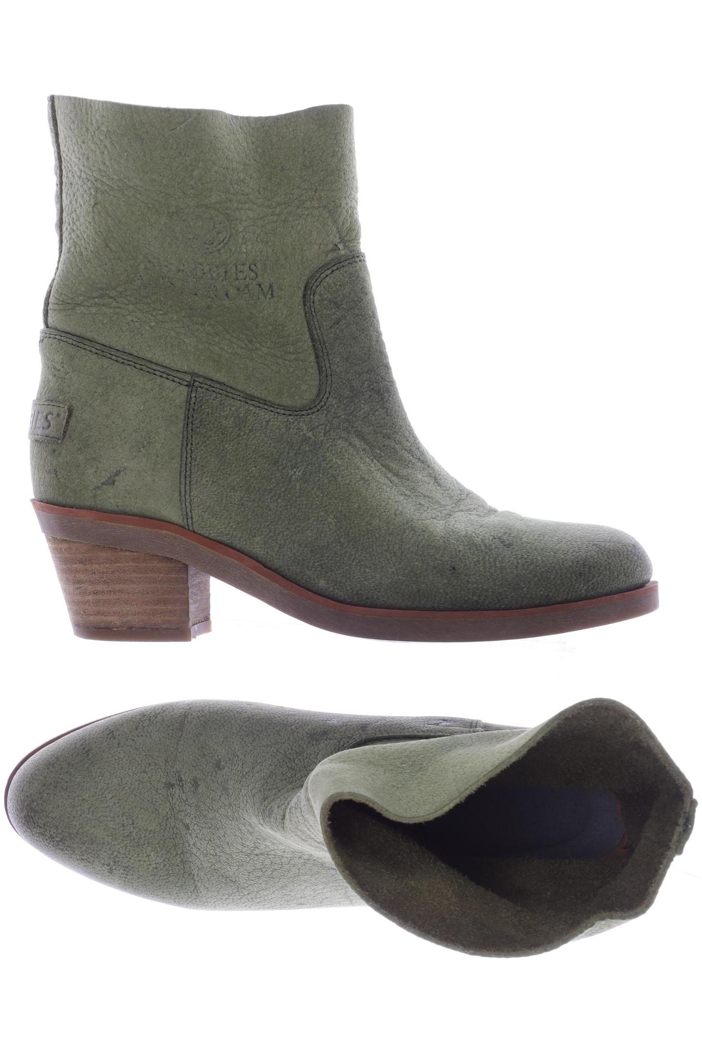 

Shabbies Amsterdam Damen Stiefelette, grün, Gr. 37