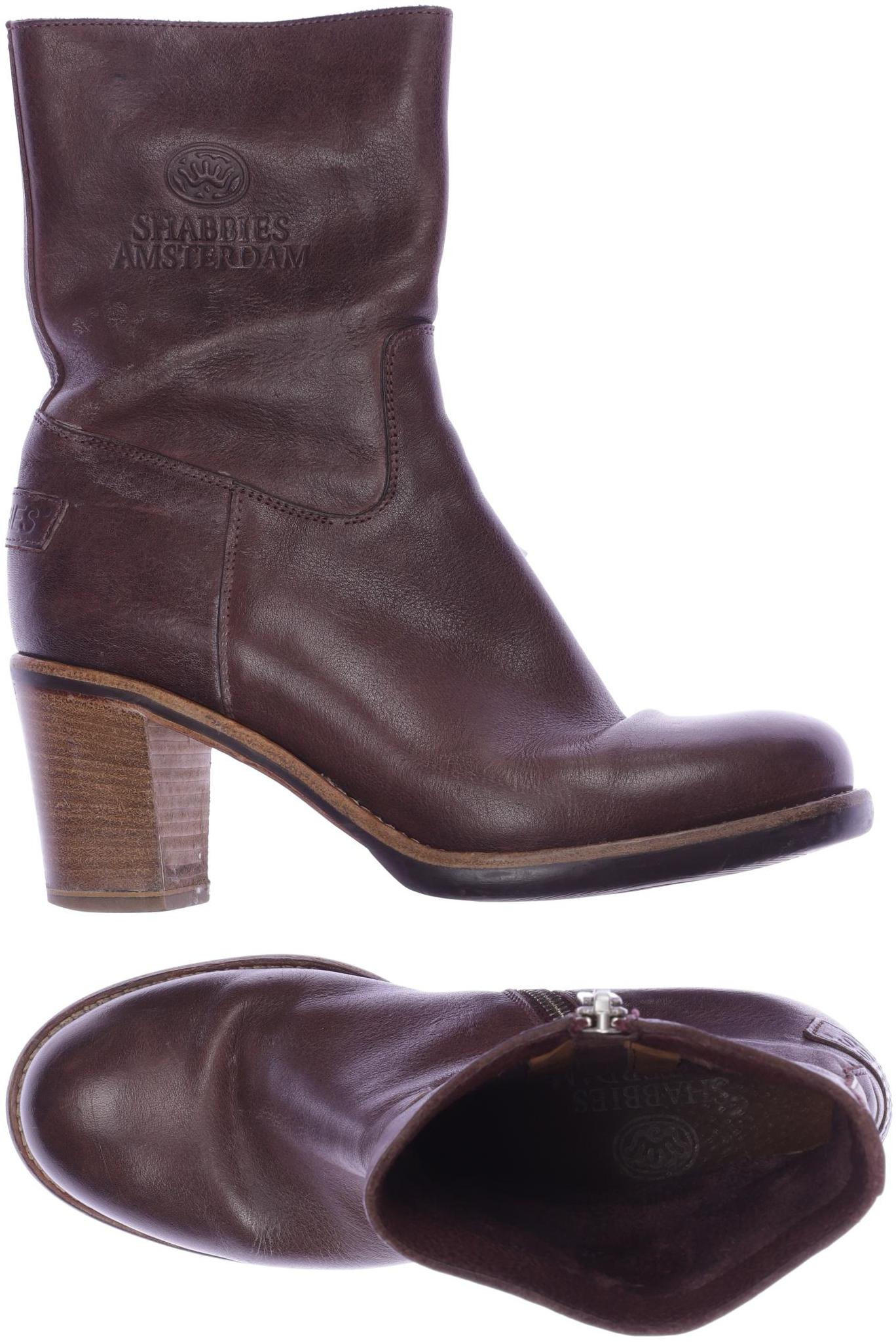 

Shabbies Amsterdam Damen Stiefelette, bordeaux, Gr. 39