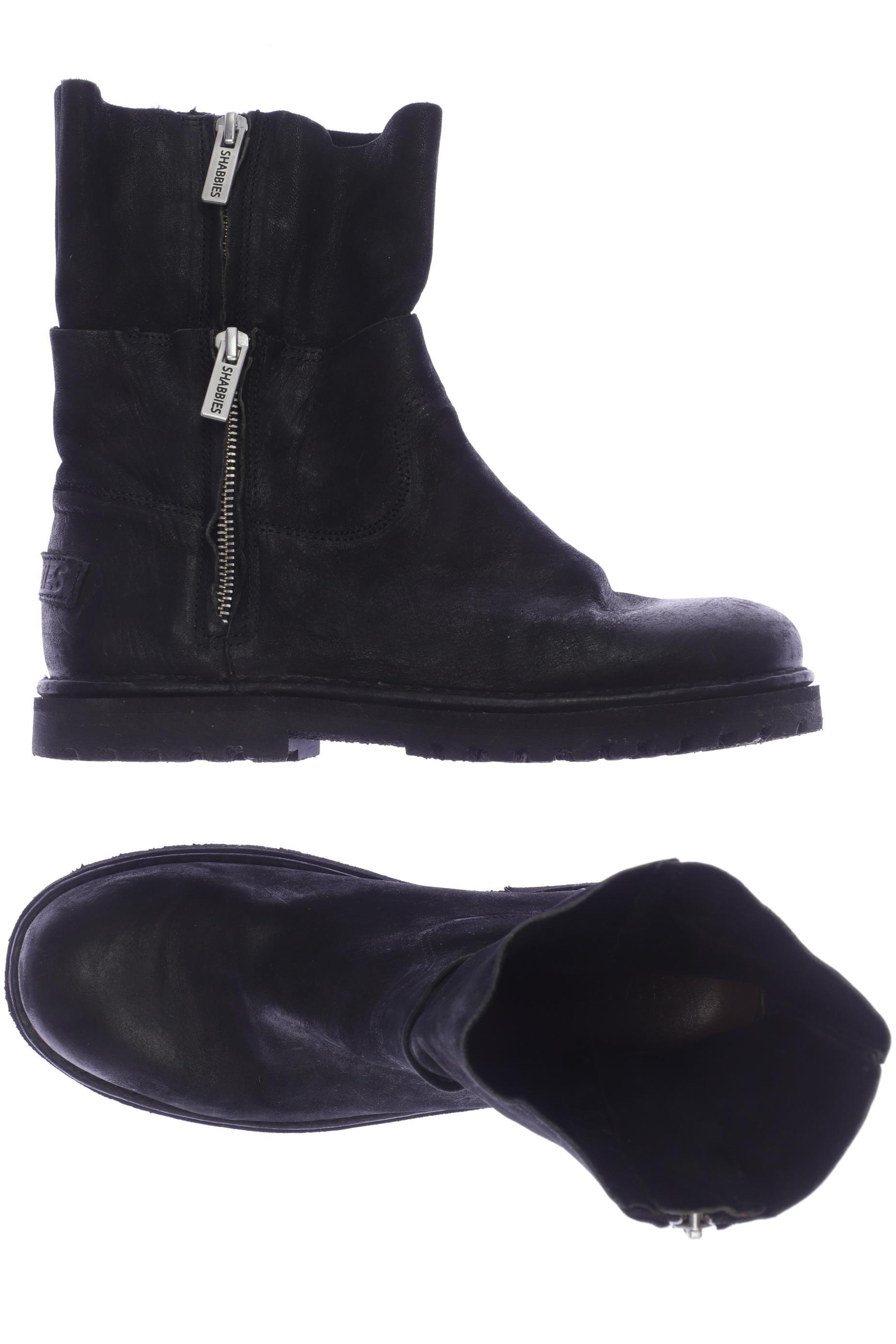 

Shabbies Amsterdam Damen Stiefelette, schwarz