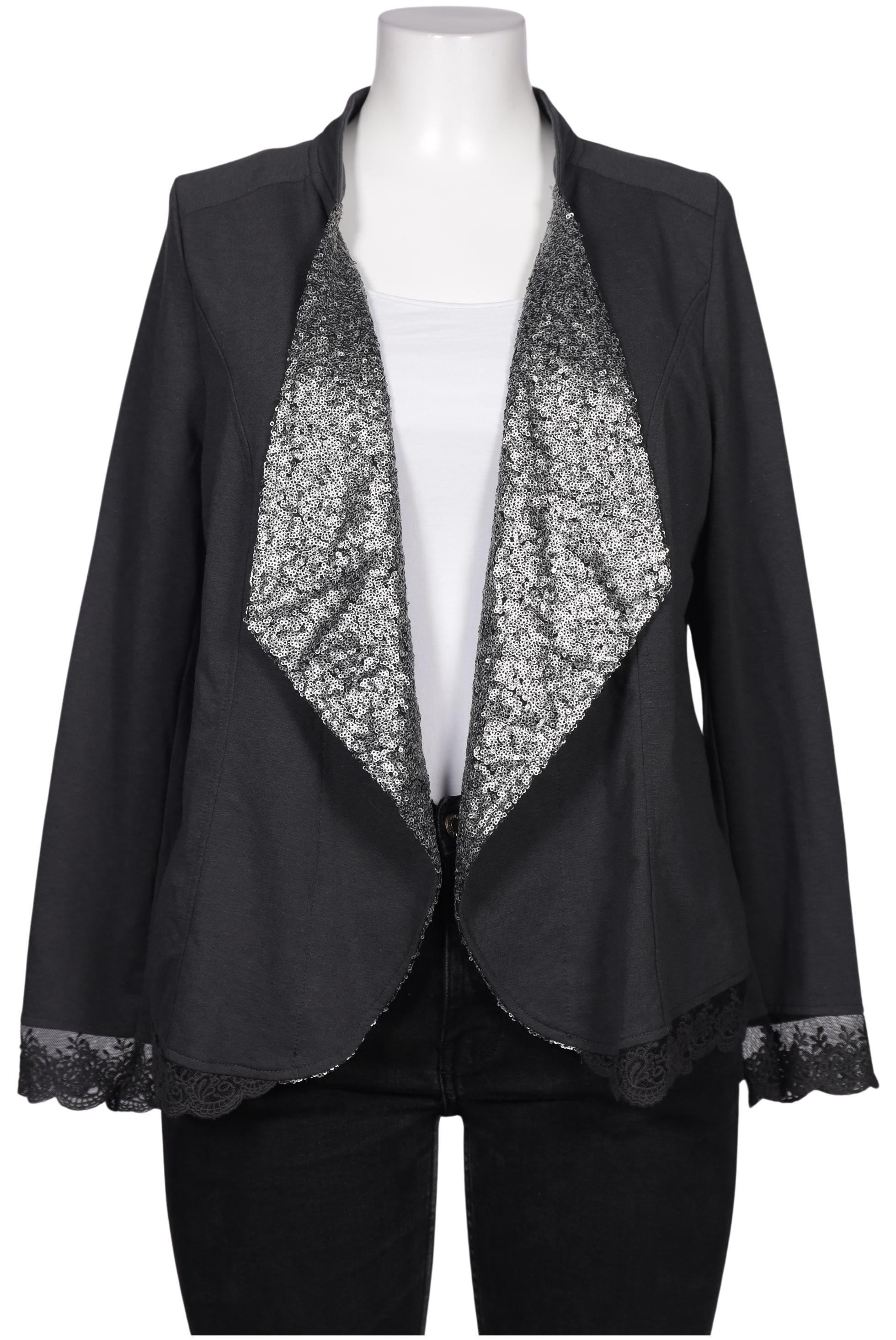 

sheego Damen Blazer, grau, Gr. 44