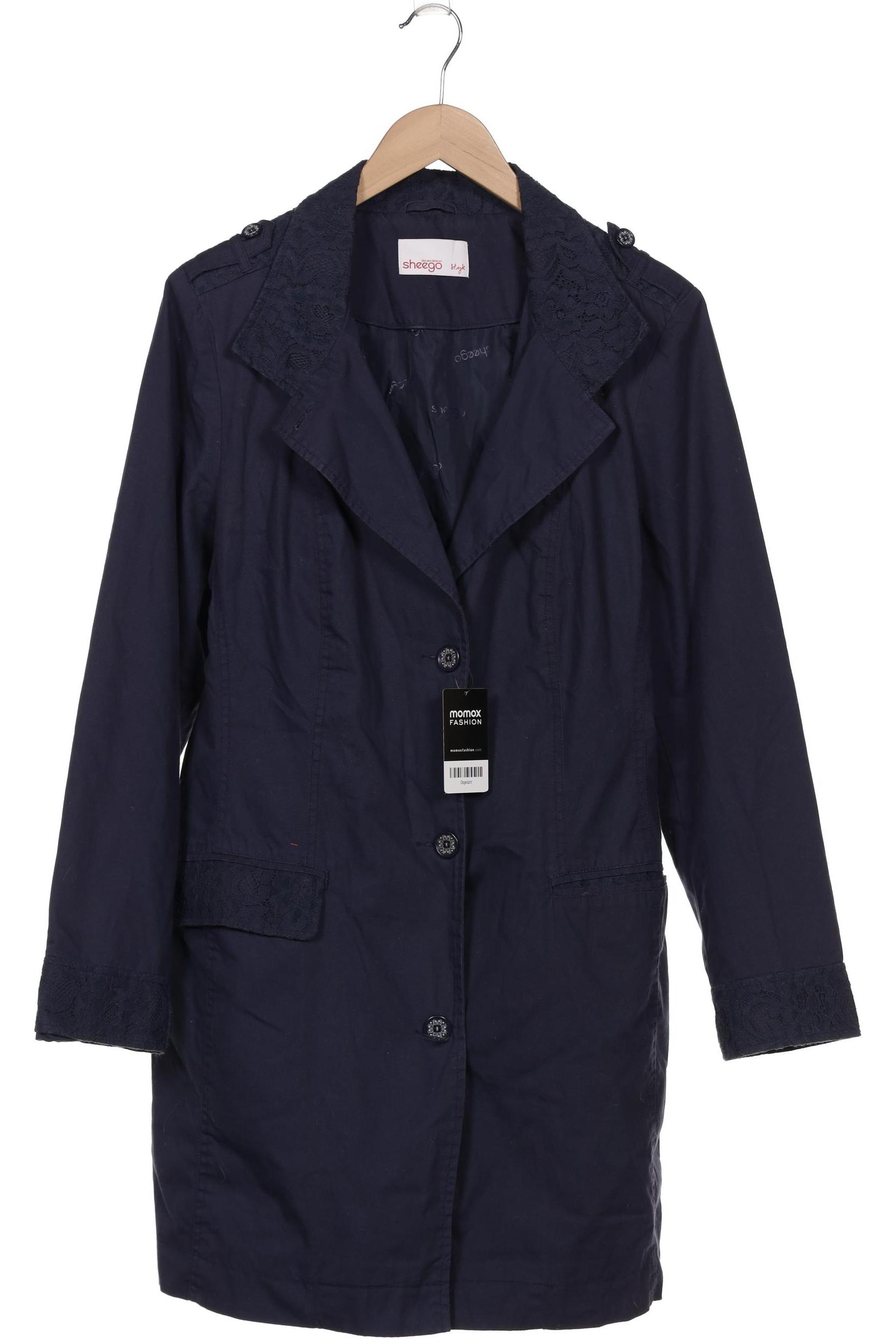 

sheego Damen Blazer, marineblau, Gr. 46