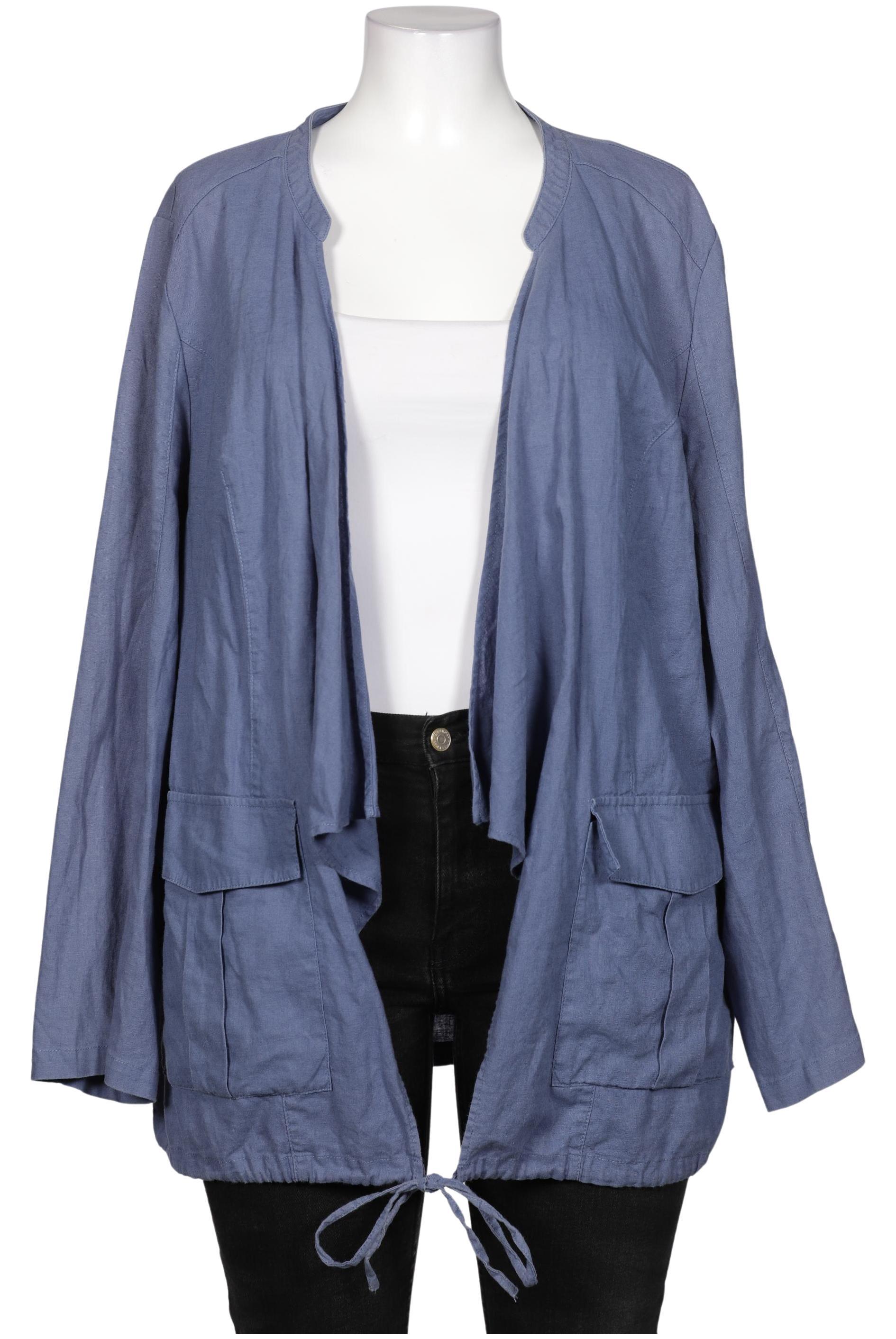 

sheego Damen Blazer, blau, Gr. 46