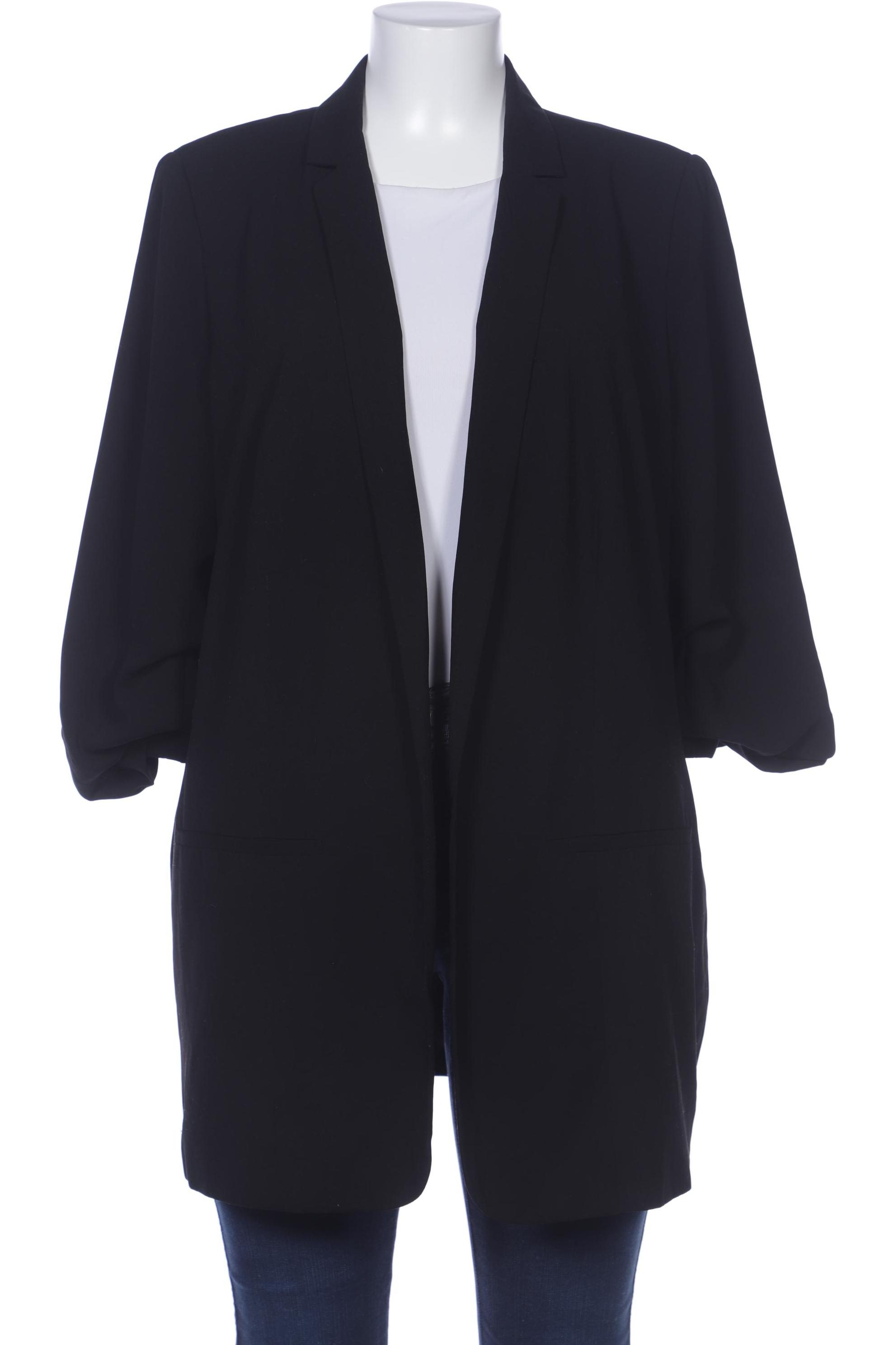 

sheego Damen Blazer, schwarz, Gr. 46