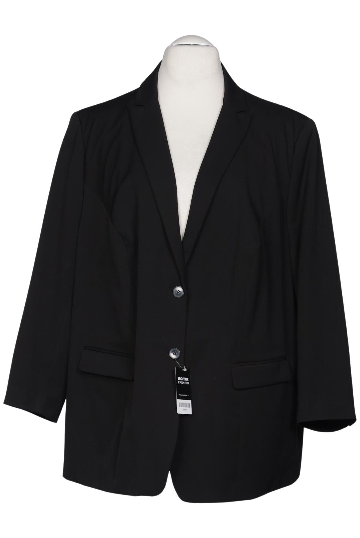 

sheego Damen Blazer, schwarz, Gr. 56