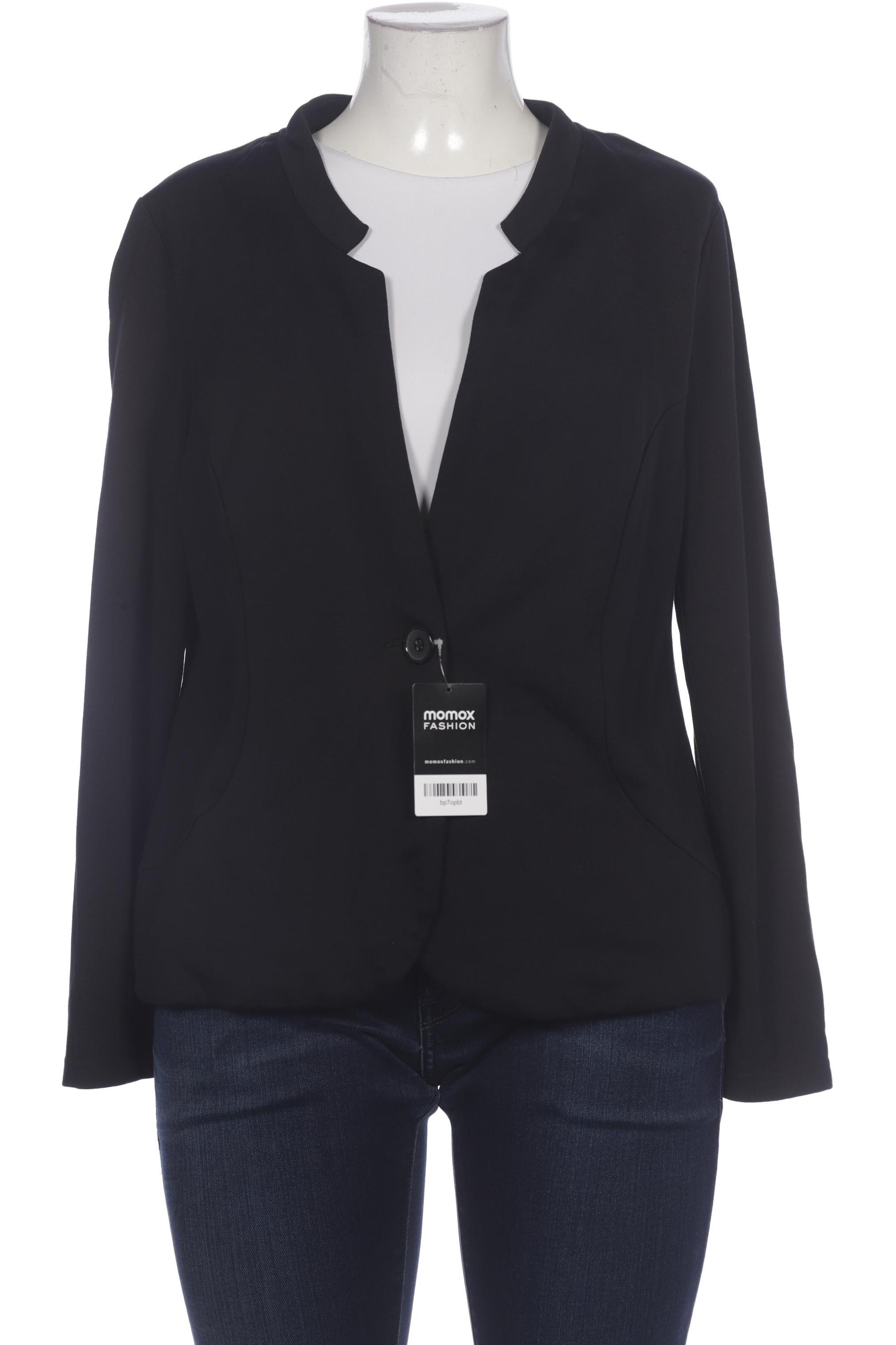 

sheego Damen Blazer, schwarz, Gr. 46