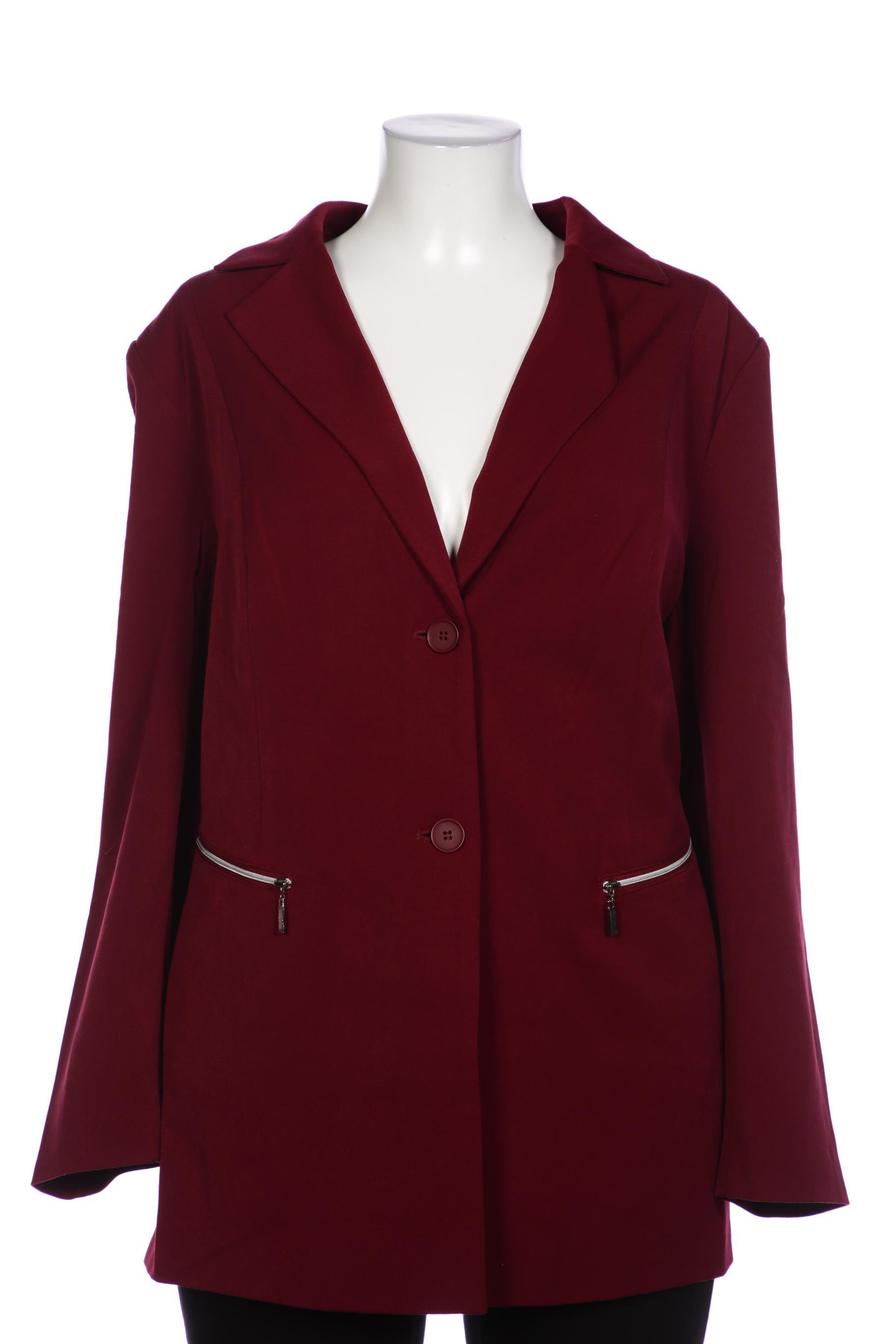 

sheego Damen Blazer, bordeaux, Gr. 50