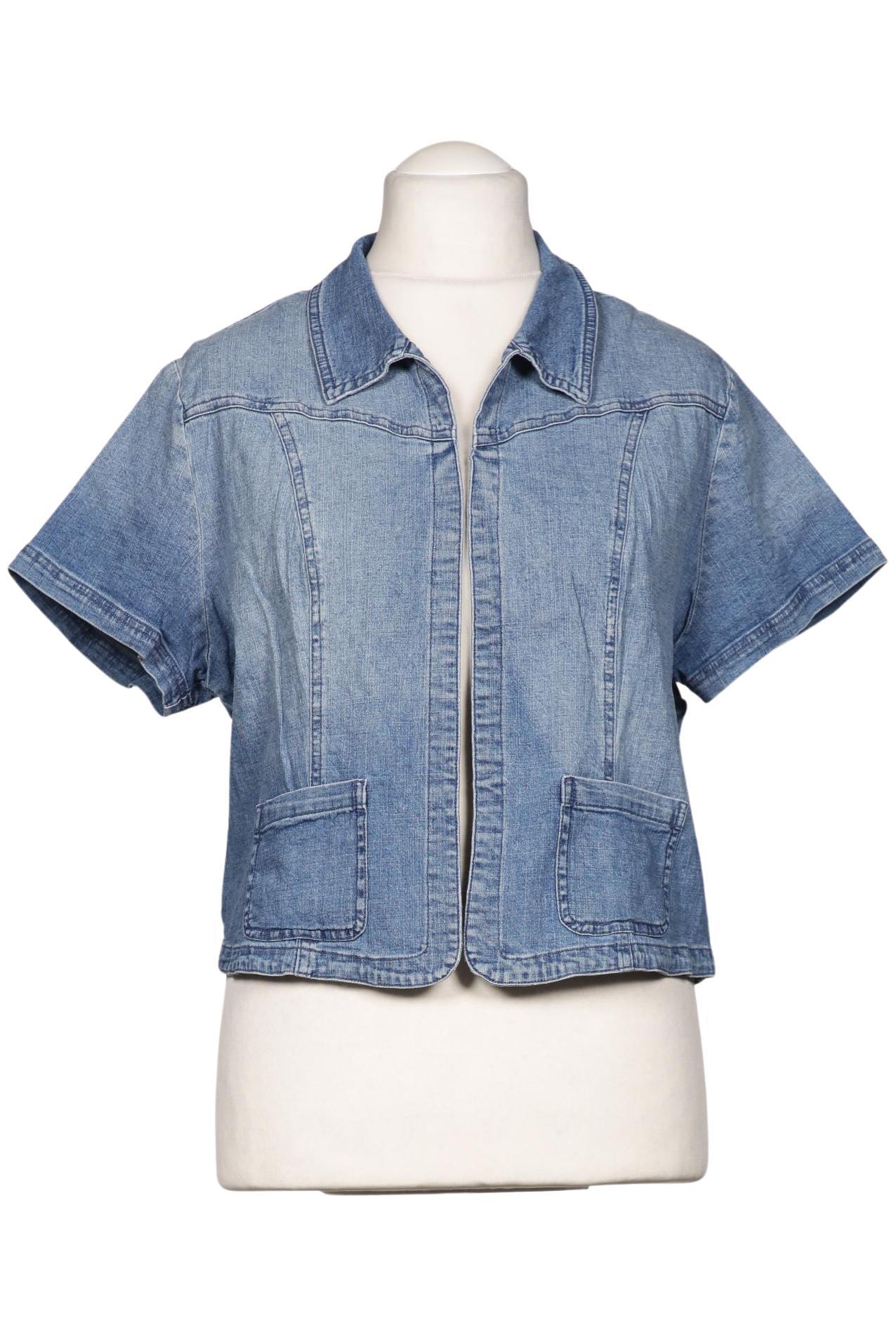 

sheego Damen Blazer, blau, Gr. 46