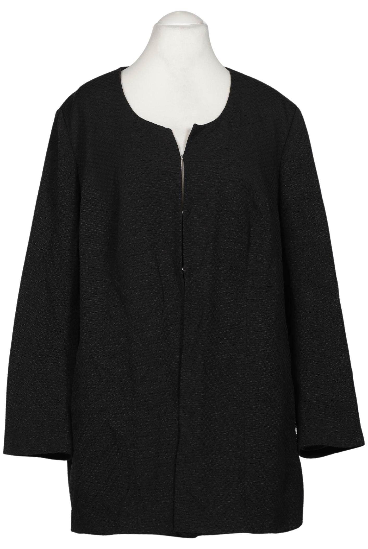 

sheego Damen Blazer, schwarz, Gr. 52