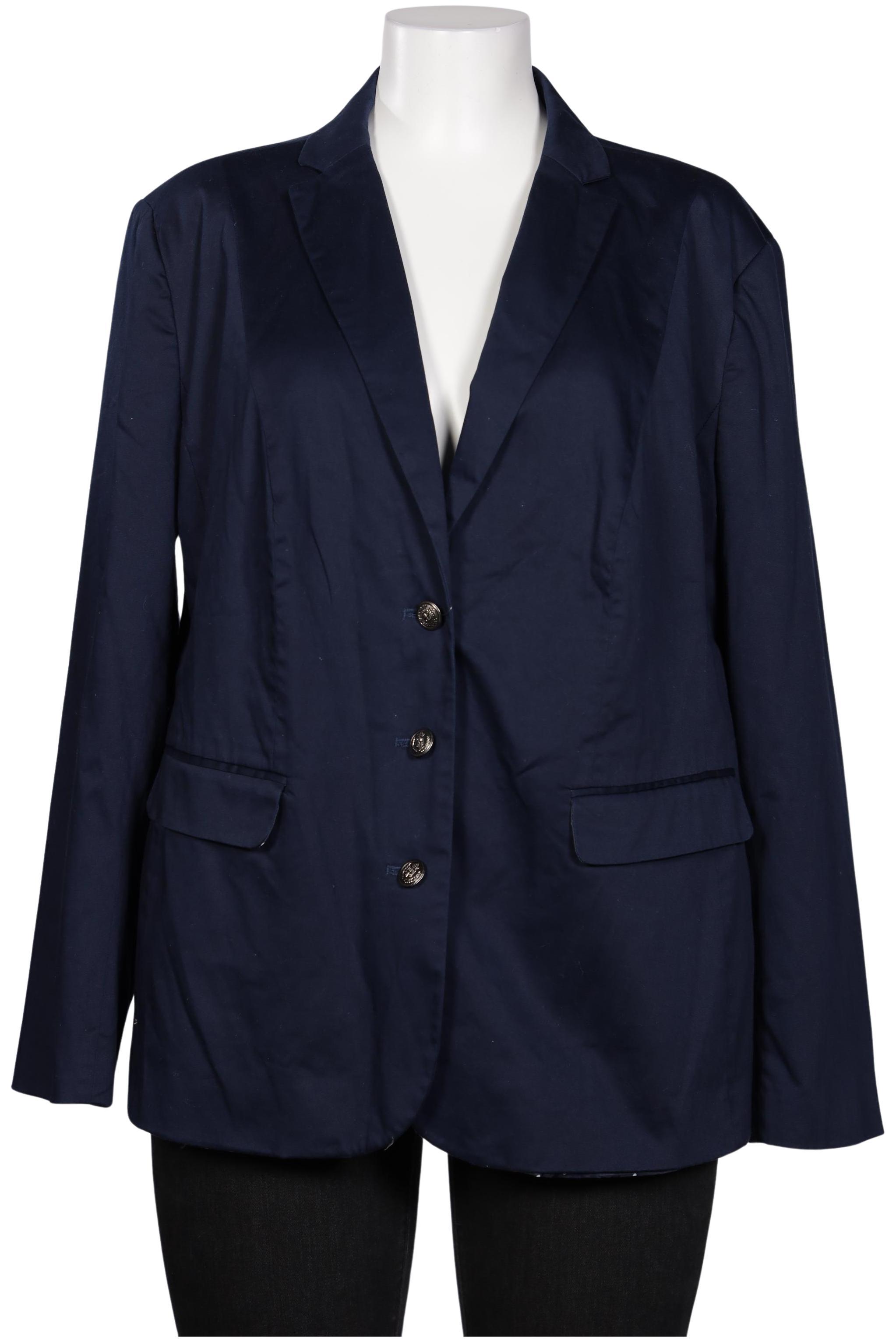 

sheego Damen Blazer, marineblau, Gr. 52