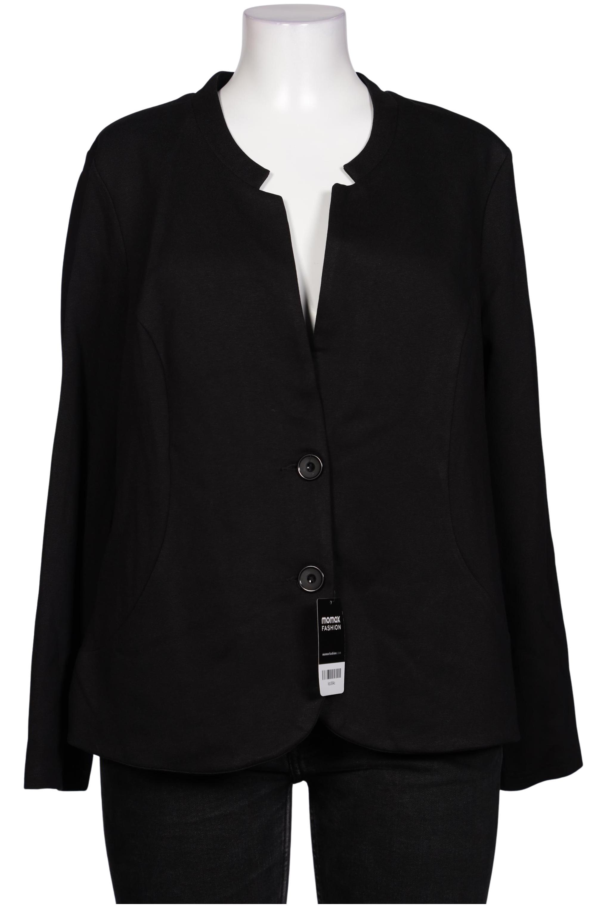 

sheego Damen Blazer, schwarz, Gr. 50