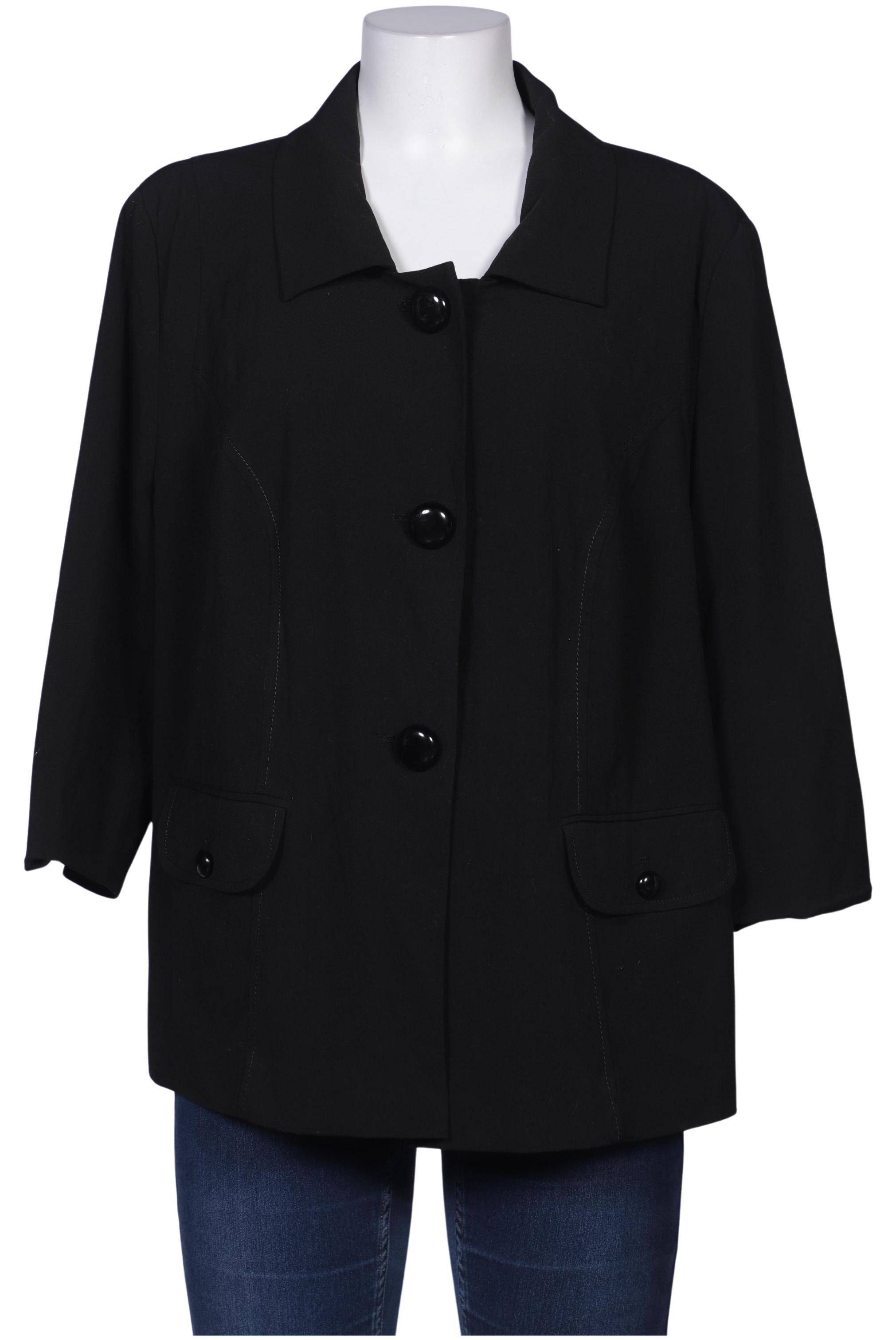 

sheego Damen Blazer, schwarz, Gr. 52