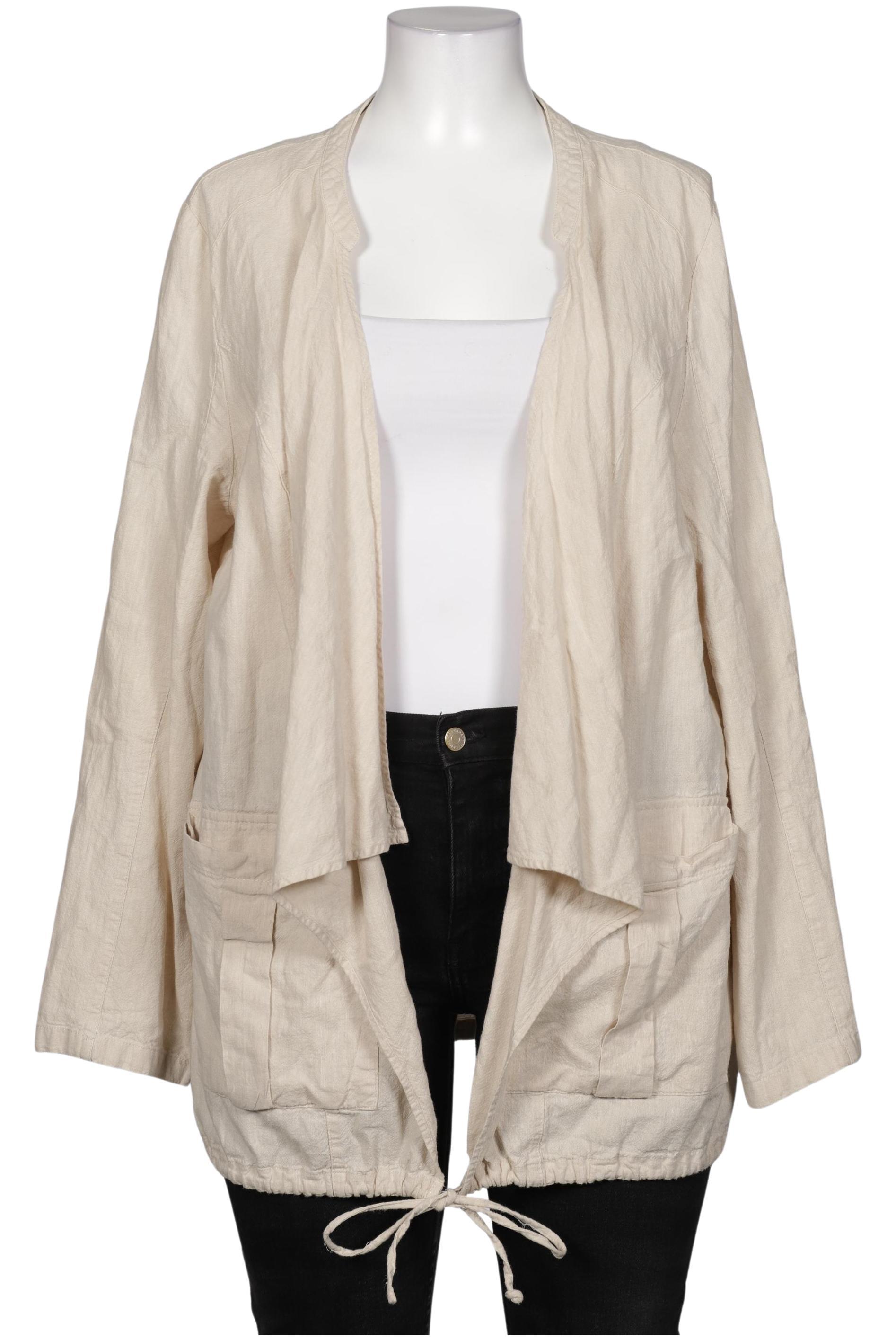 

sheego Damen Blazer, beige, Gr. 46