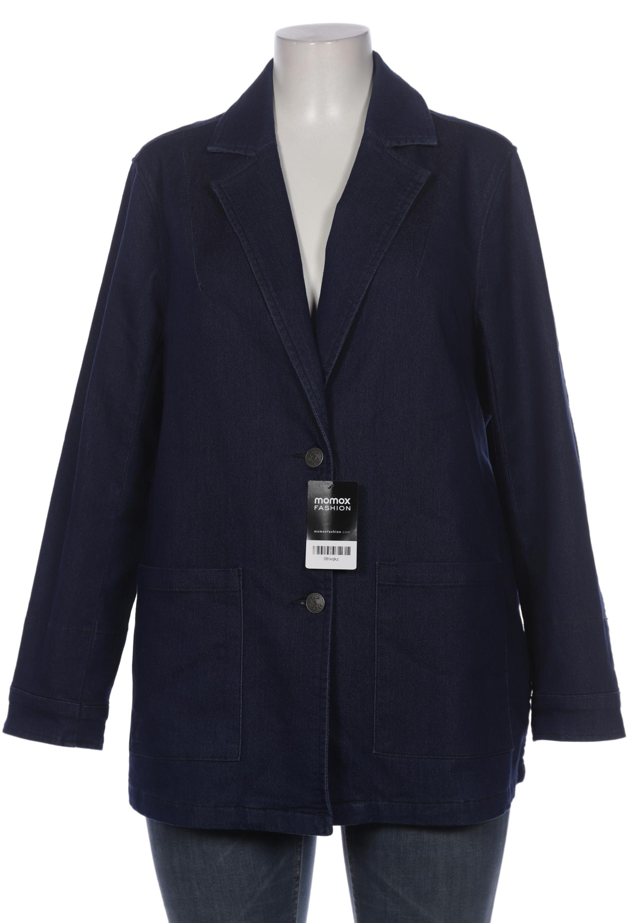 

sheego Damen Blazer, marineblau, Gr. 46