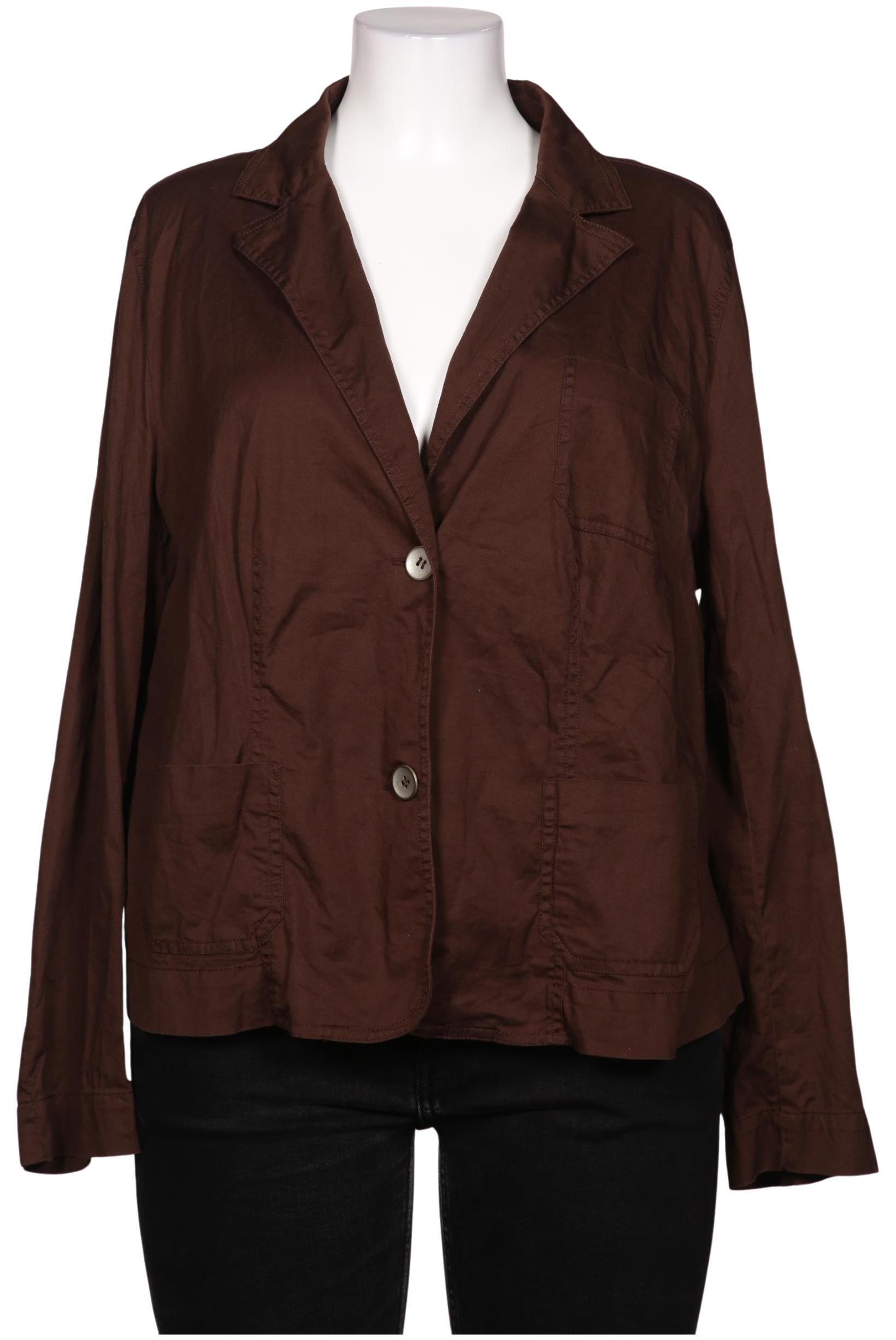 

sheego Damen Blazer, braun, Gr. 48