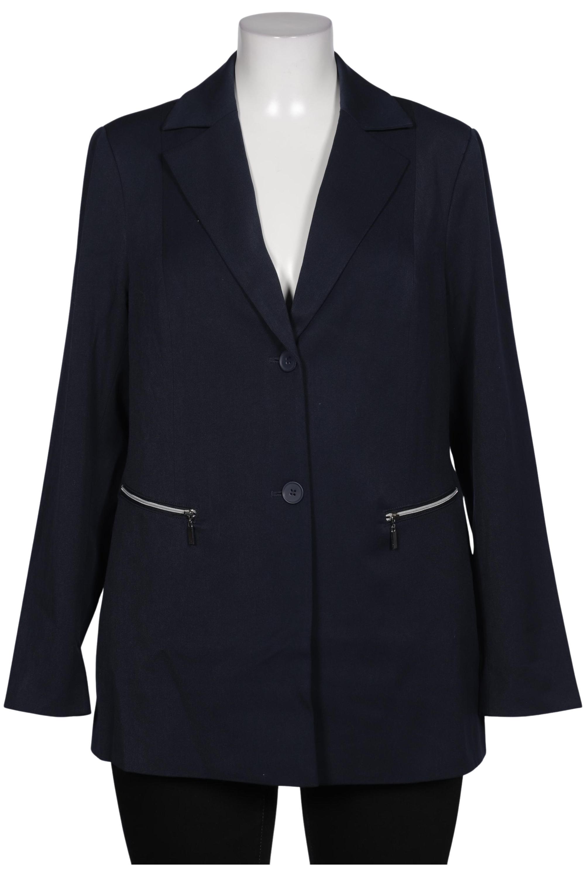 

sheego Damen Blazer, marineblau, Gr. 42