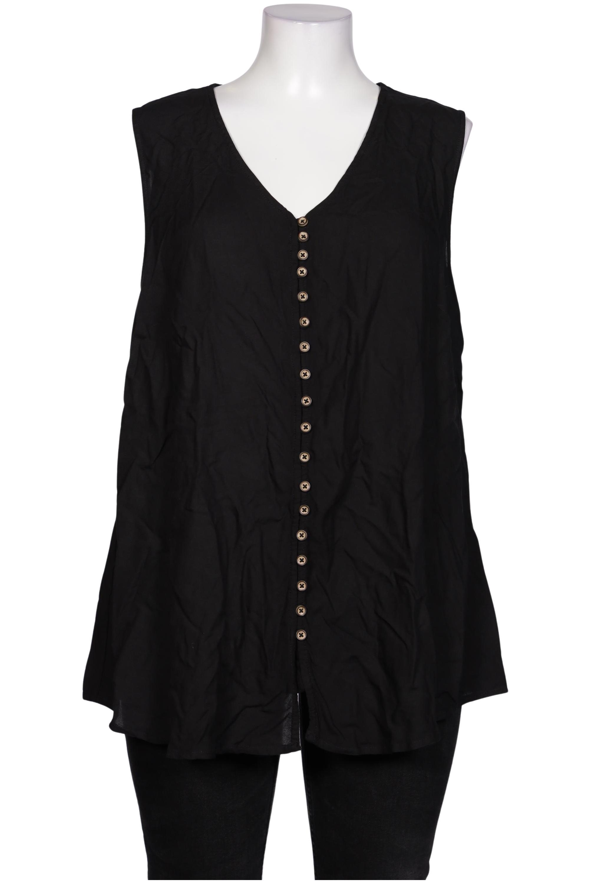 

sheego Damen Bluse, schwarz, Gr. 46